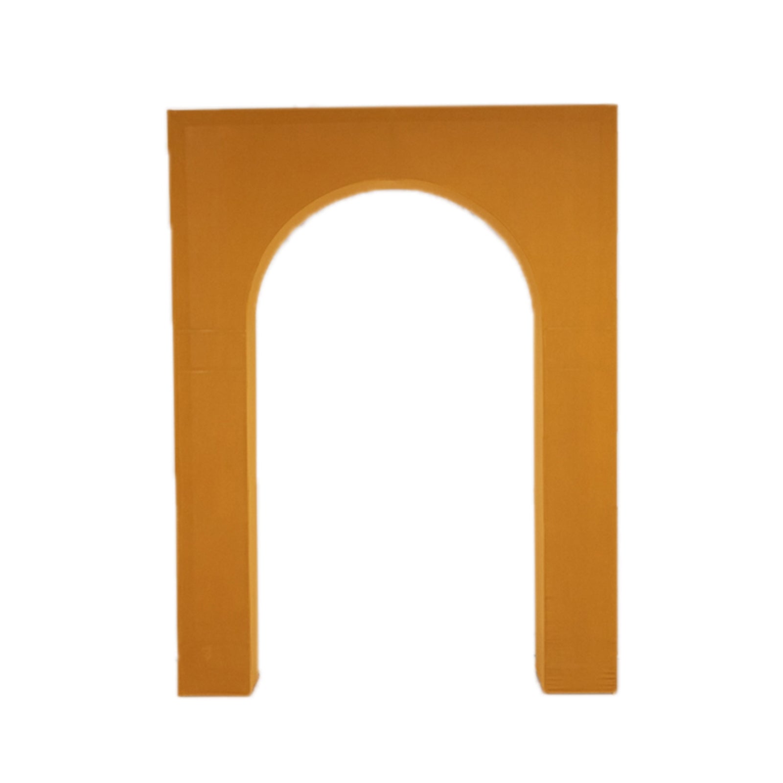 8ft Gold Spandex Backdrop Stand Cover for Arc de Triomphe Stand, Stretch Fitted Floral Balloon Frame Wedding Arch Cover