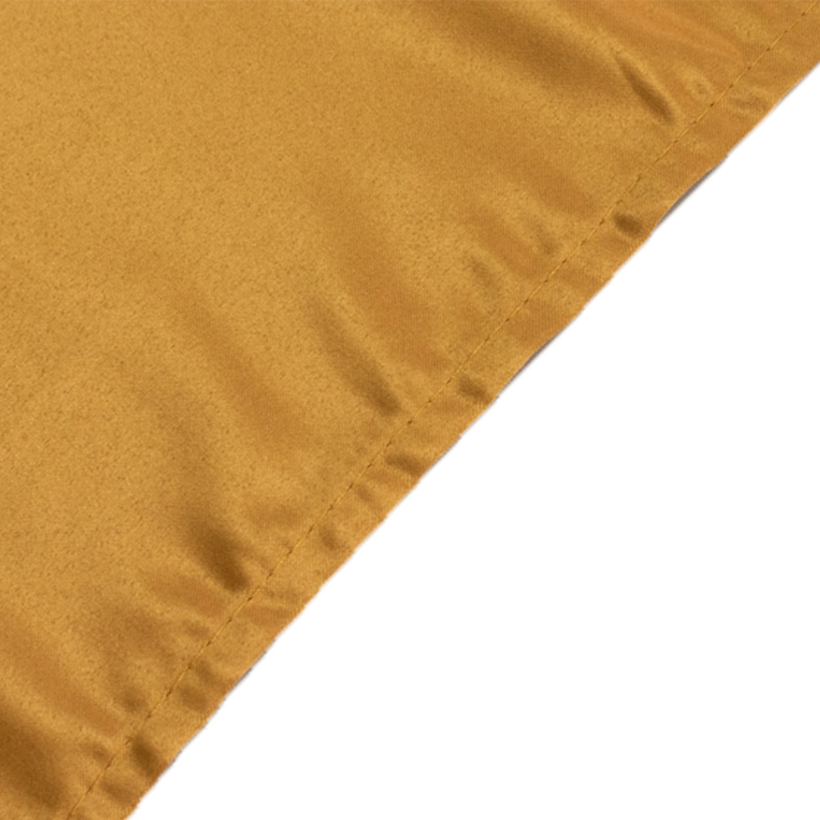 Lamour Satin 60"x102" Rectangle Tablecloth Gold - Durable & Silky Soft Feel Table Cover for Weddings & Banquets