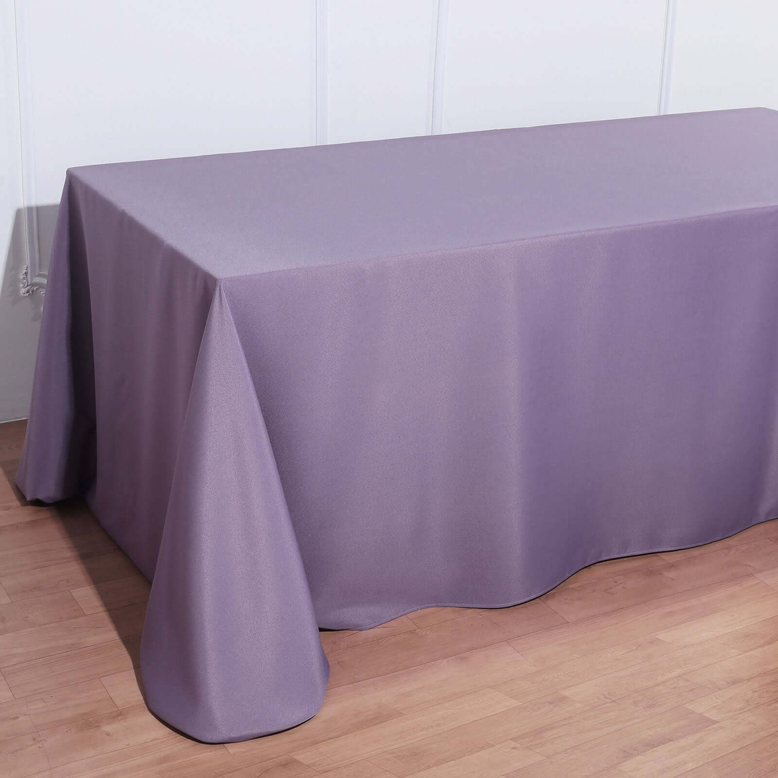 Polyester 90"x156" Rectangle Tablecloth Violet Amethyst - Seamless Wrinkle-Resistant Table Cover