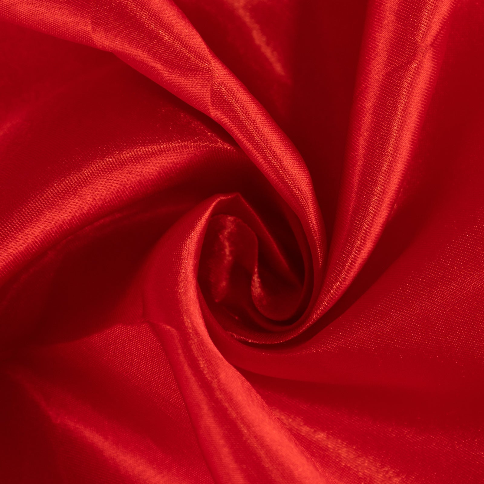 Satin 90"x90" Table Overlay Square Tablecloth Red - Smooth Finish Table Topper