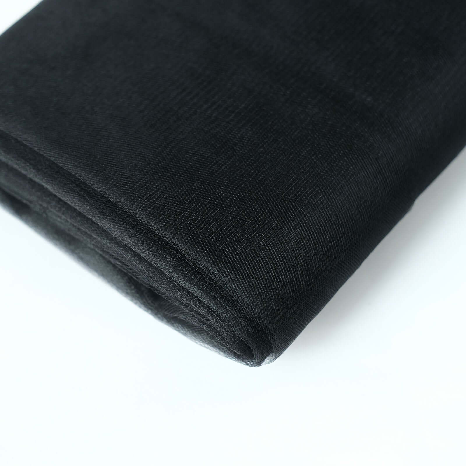 54"x40 Yards Black Tulle Fabric Bolt, DIY Crafts Sheer Fabric Roll