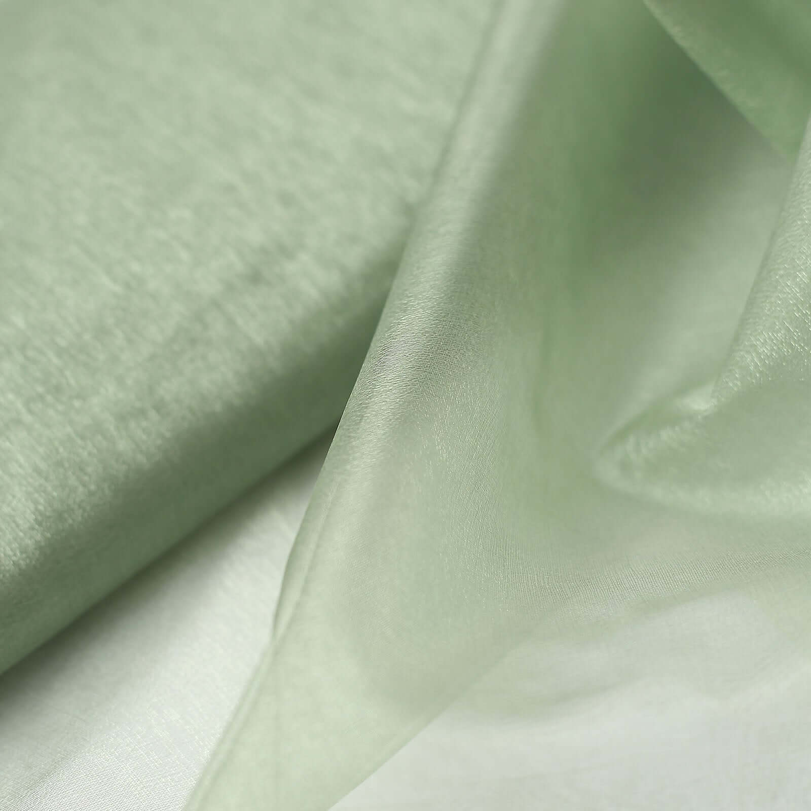 54"x10yd | Sage Green Solid Sheer Chiffon Fabric Bolt, DIY Voile Drapery Fabric