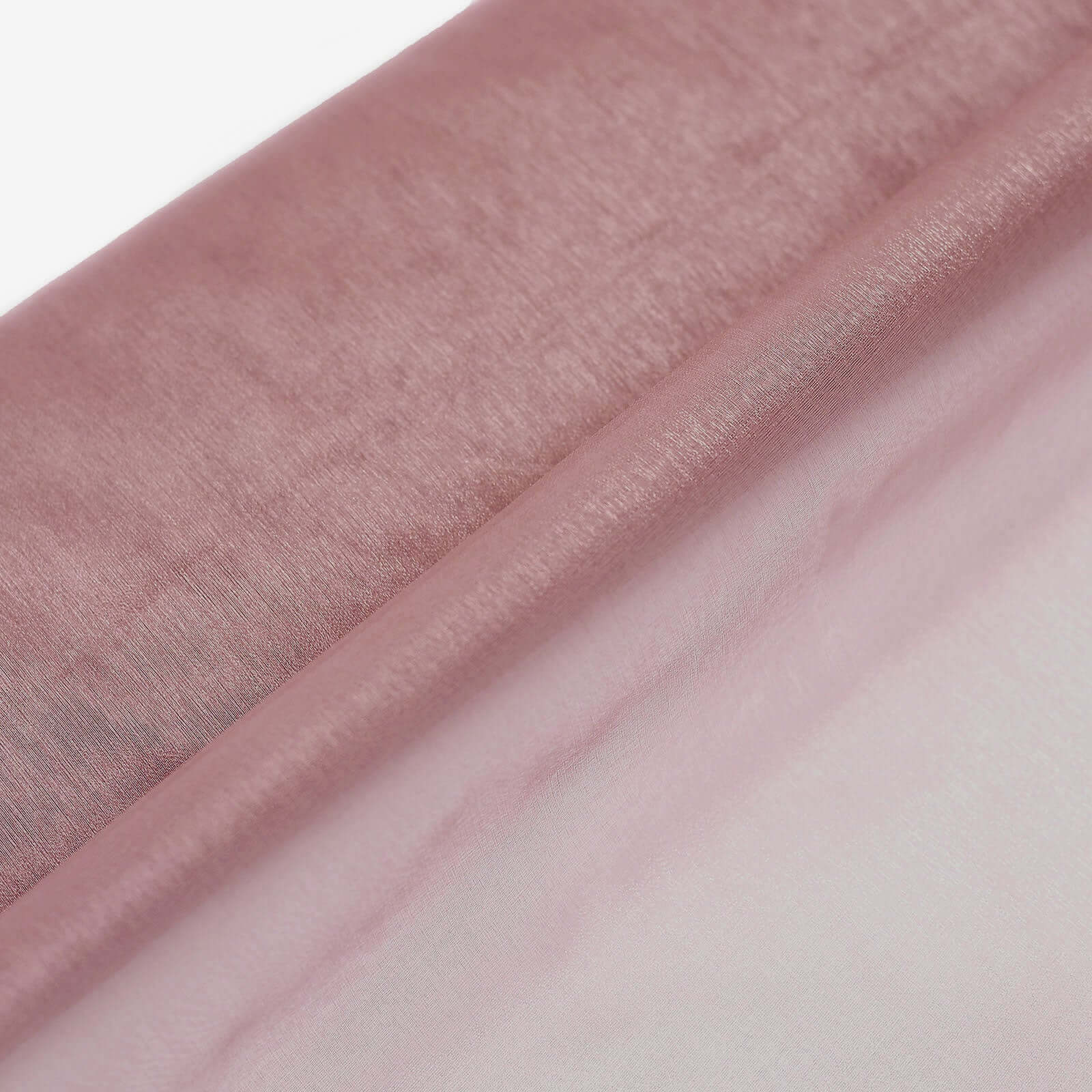 54"x10yd Dusty Rose Solid Sheer Chiffon Fabric Bolt, DIY Voile Drapery Fabric