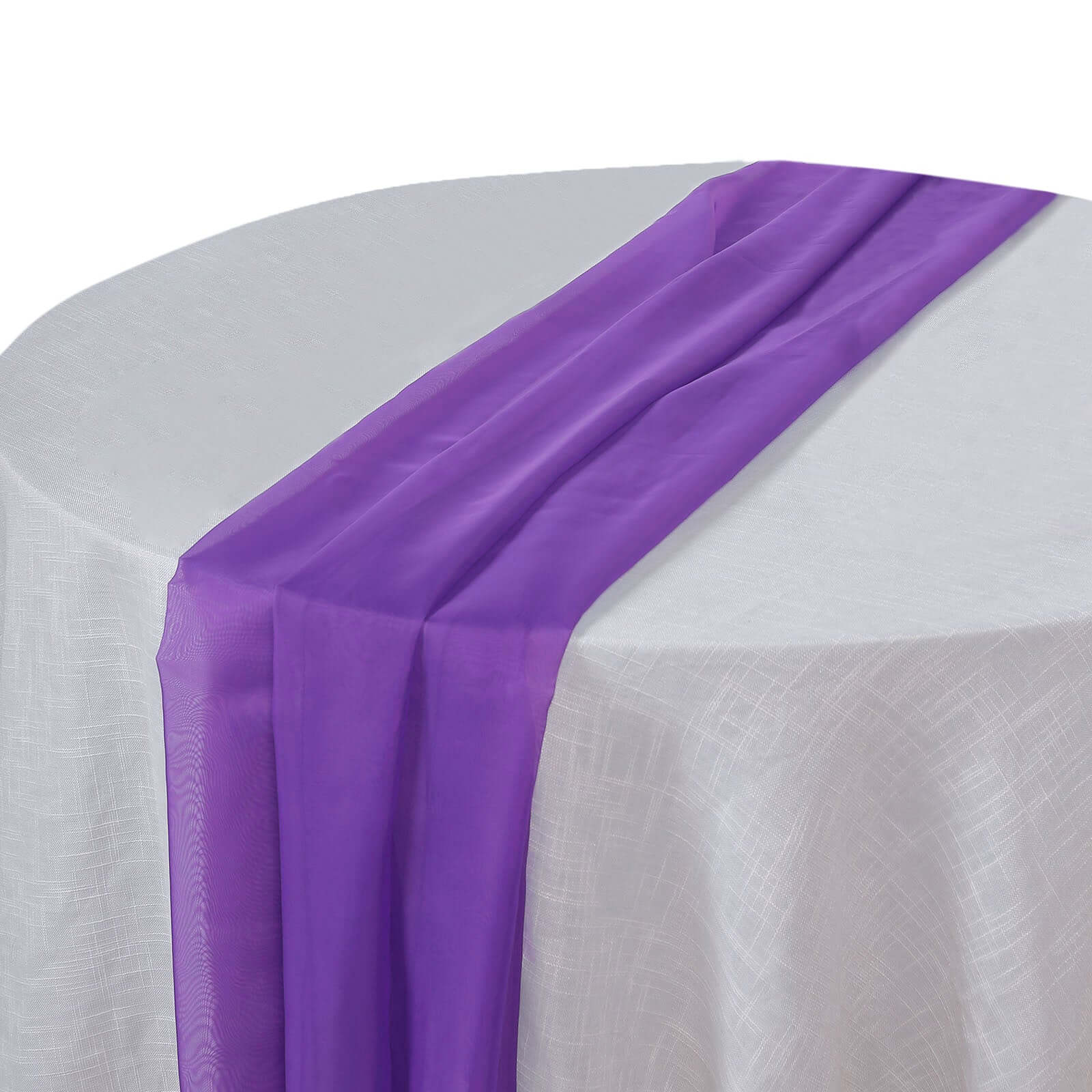 Chiffon 6ft Table Runner Purple - Flowy & Lightweight Table Decor