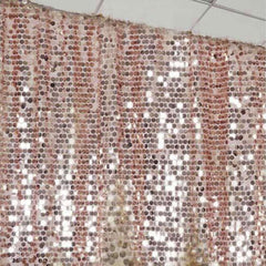 20ftx10ft Blush Big Payette Sequin Event Curtain Drapes, Backdrop Event Panel