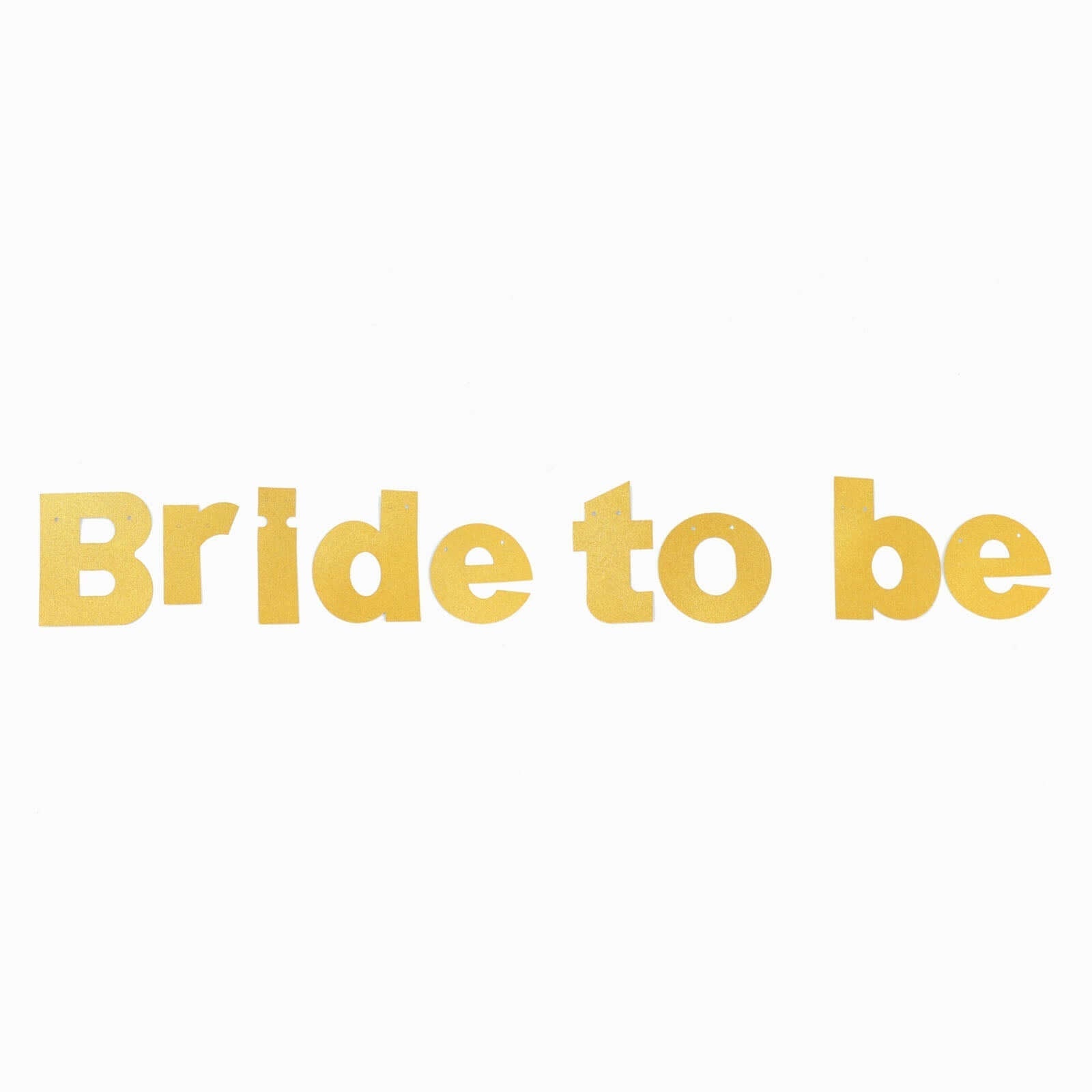 3.5ft Gold Glittered Bride To Be Paper Hanging Bridal Shower Garland Banner, Bachelorette Party Banner