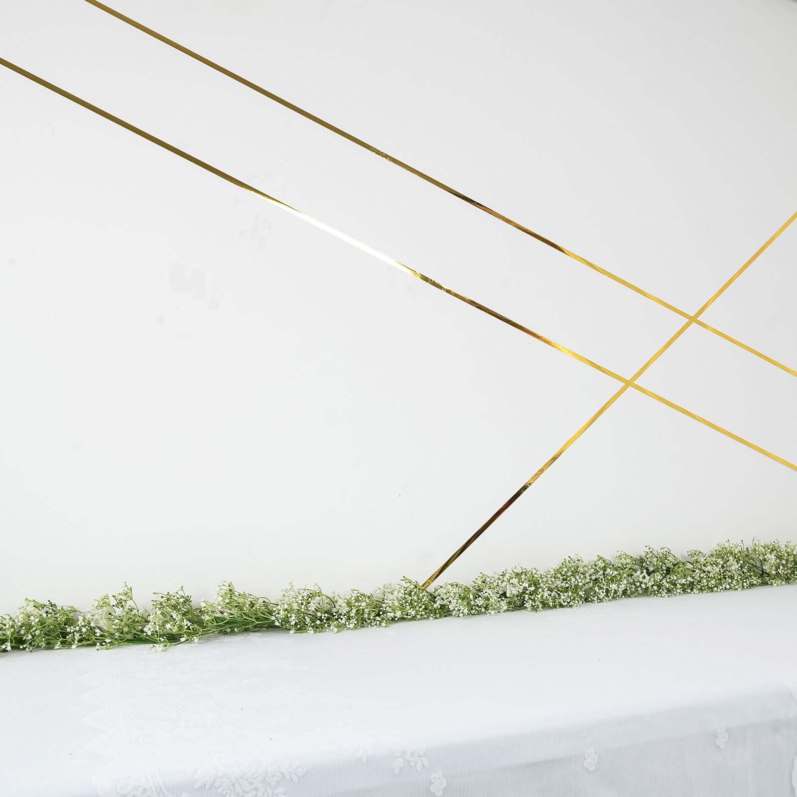 100 Yds 3/4" Gold Metallic Film Tape Adhesive, DIY Floral Wrap Craft Decor Tape - Polyester with Acrylic