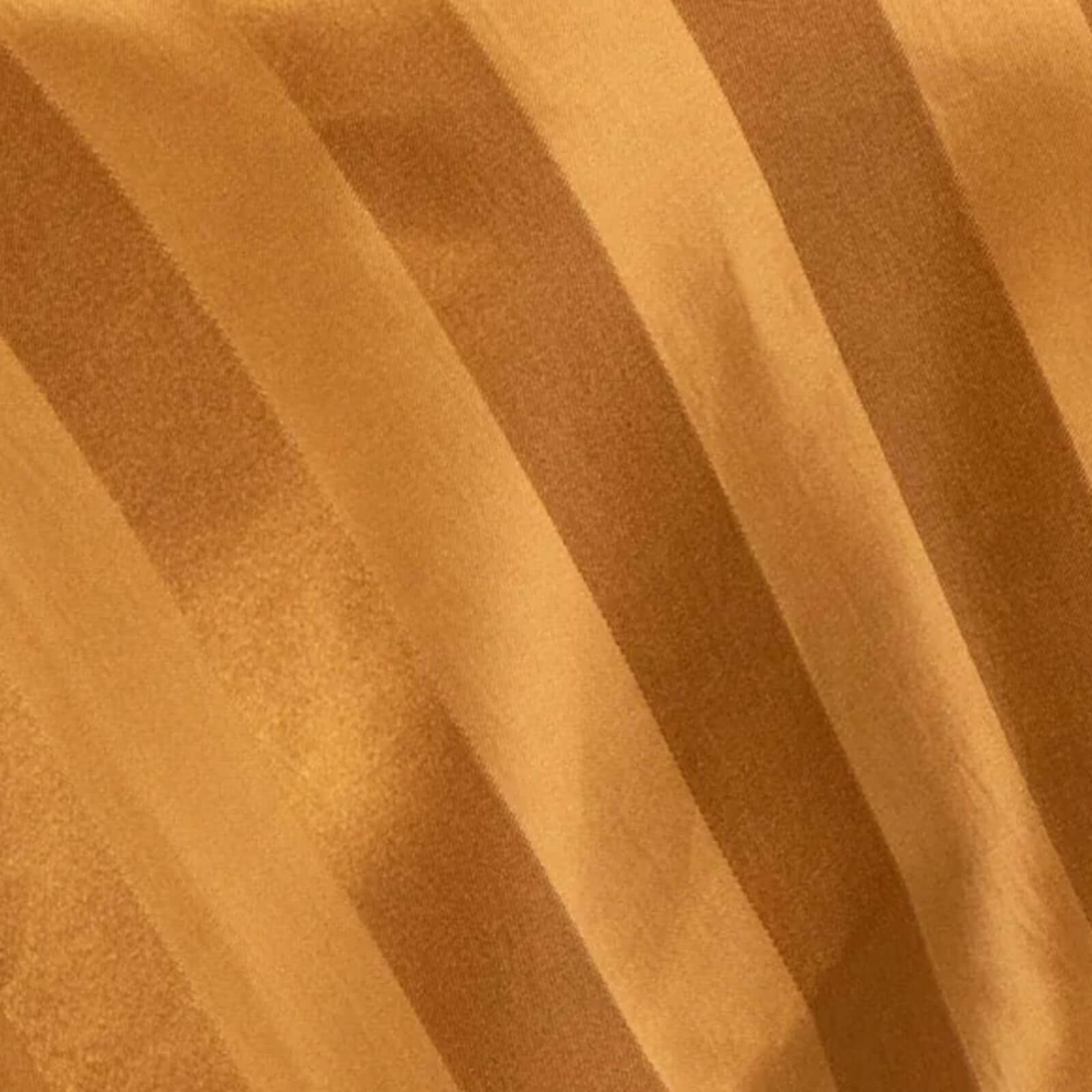 Satin 72"x72" Table Overlay Square Tablecloth Gold - Stripe Table Topper