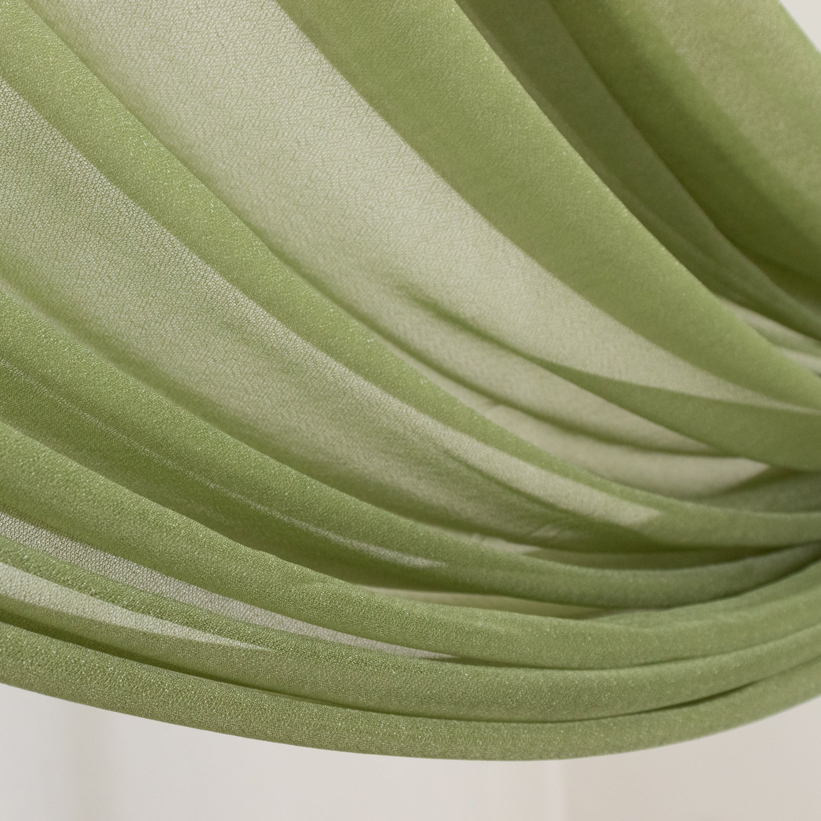 Dusty Sage Green Sheer Backdrop Drape – 5ftx32ft Wedding Arch & Ceiling Decor Panel, Wrinkle Free with Soft Shimmer