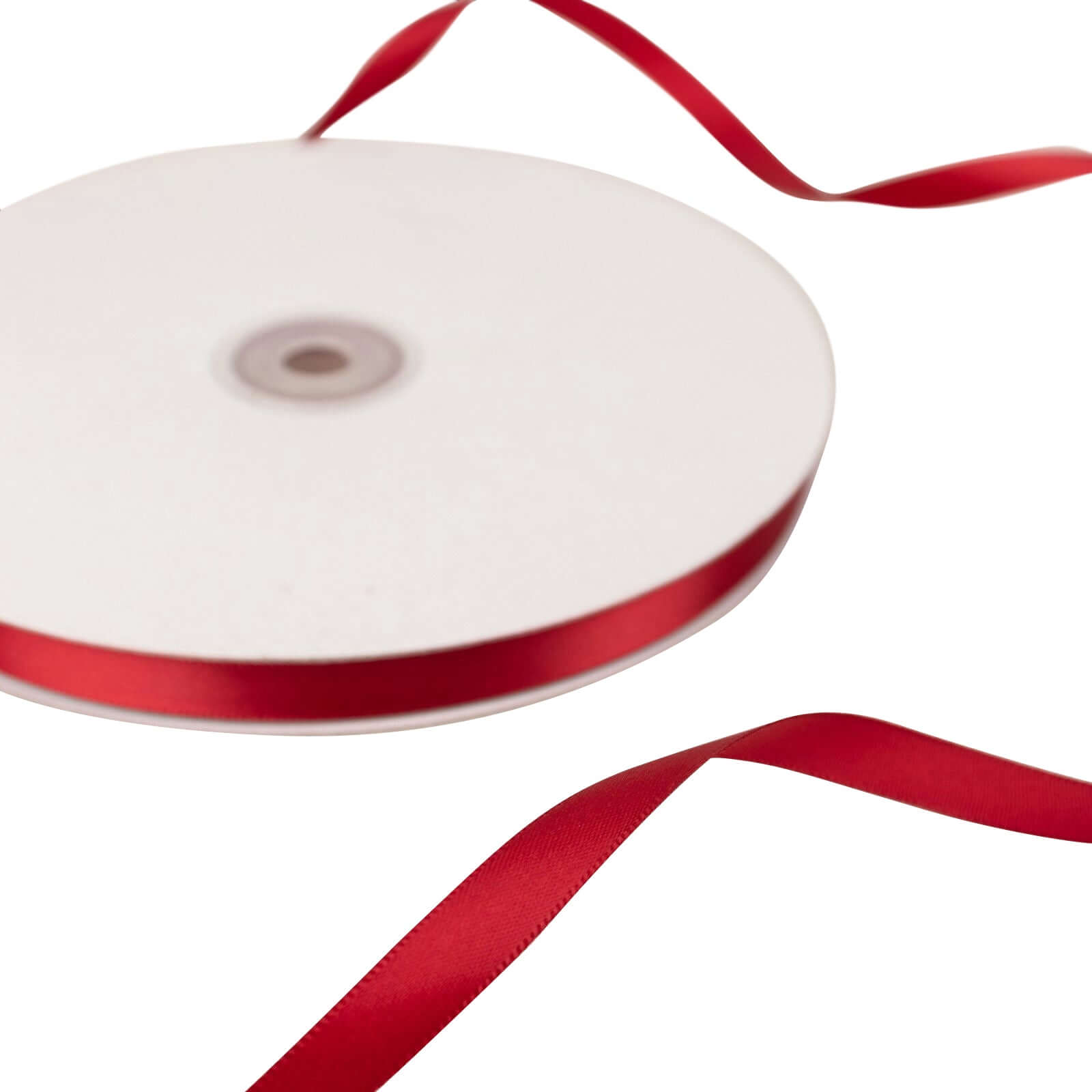 100 Yards 3/8" Burgundy Single Face Decorative Satin Ribbon