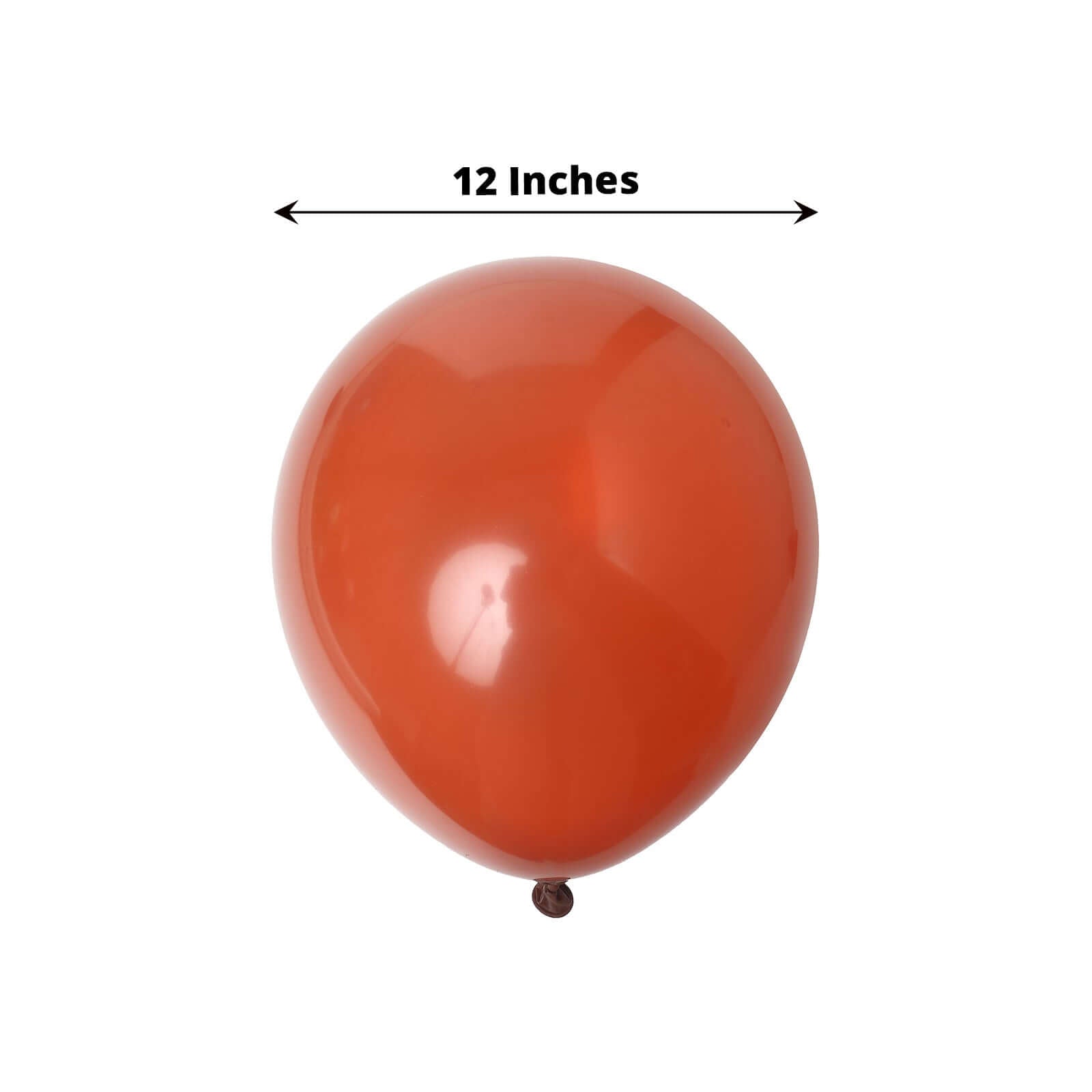 25 Pack 12" Matte Pastel Terracotta (Rust) Helium Air Latex Party Balloons