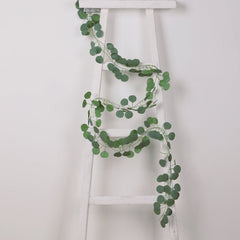 12 Pack Artificial Eucalyptus Leaves Garland, 6.5ft Silk Hanging Vines for Wedding, Party and Wall Decor