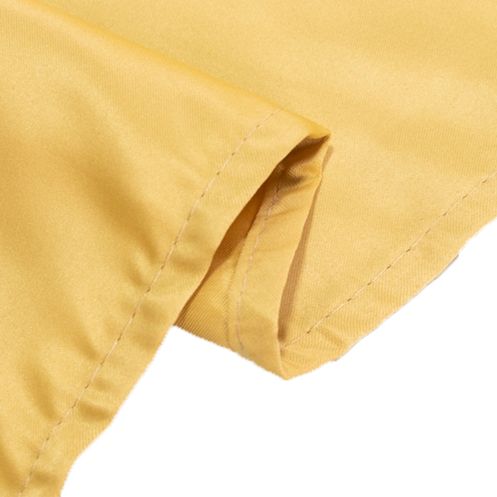 Lamour Satin 60"x102" Rectangle Tablecloth Champagne - Durable & Silky Soft Feel Table Cover