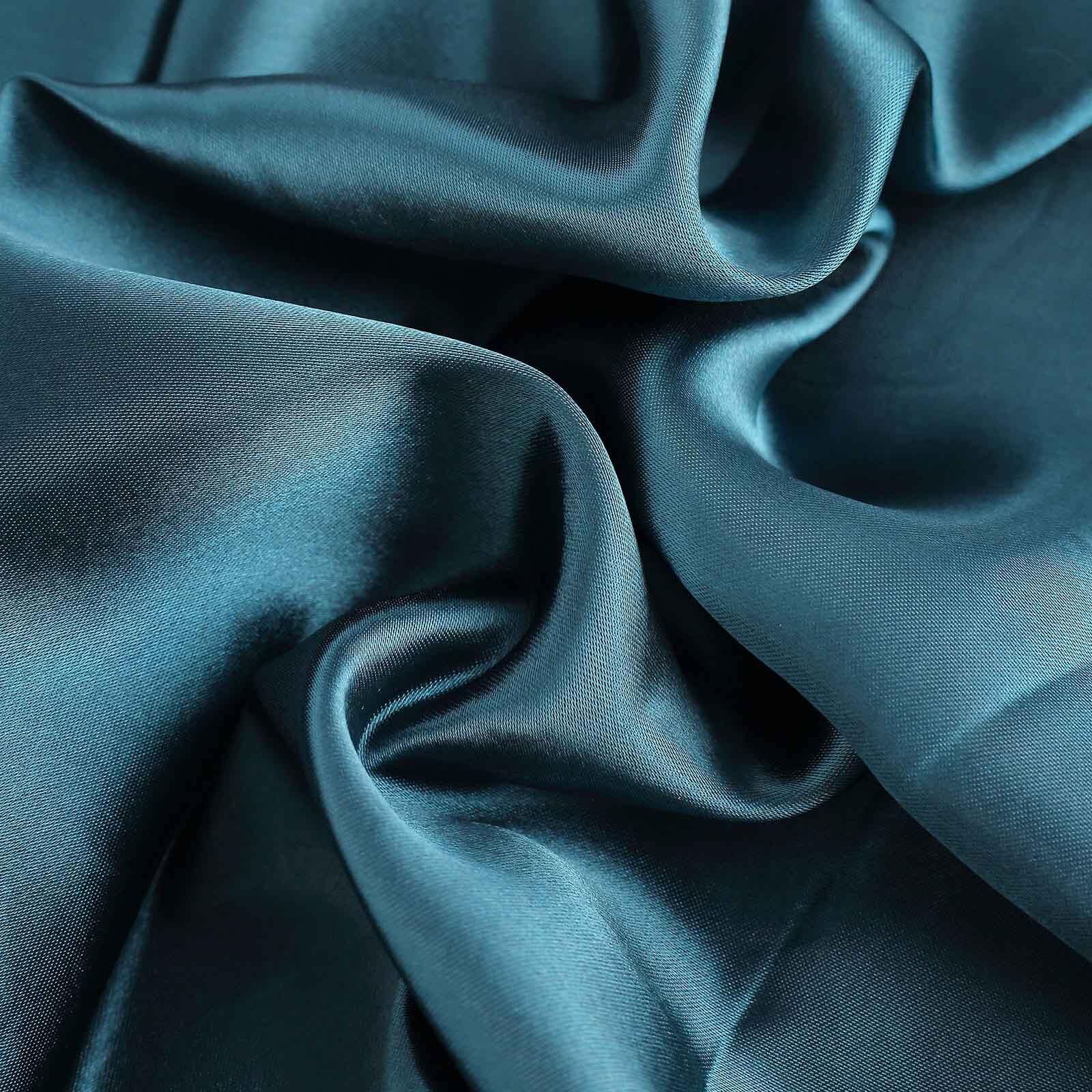 10 Yards x 54" Peacock Teal Satin Fabric Bolt
