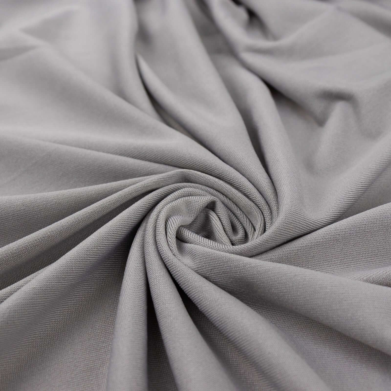 Silver Spandex 4-Way Stretch Fabric Roll, DIY Craft Fabric Bolt- 60"x10 Yards