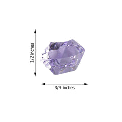 300 Pcs Acrylic Ice Bead Vase Fillers Large Lavender Lilac - Stylish DIY Craft Crystals for Event Decor & Wedding Tables