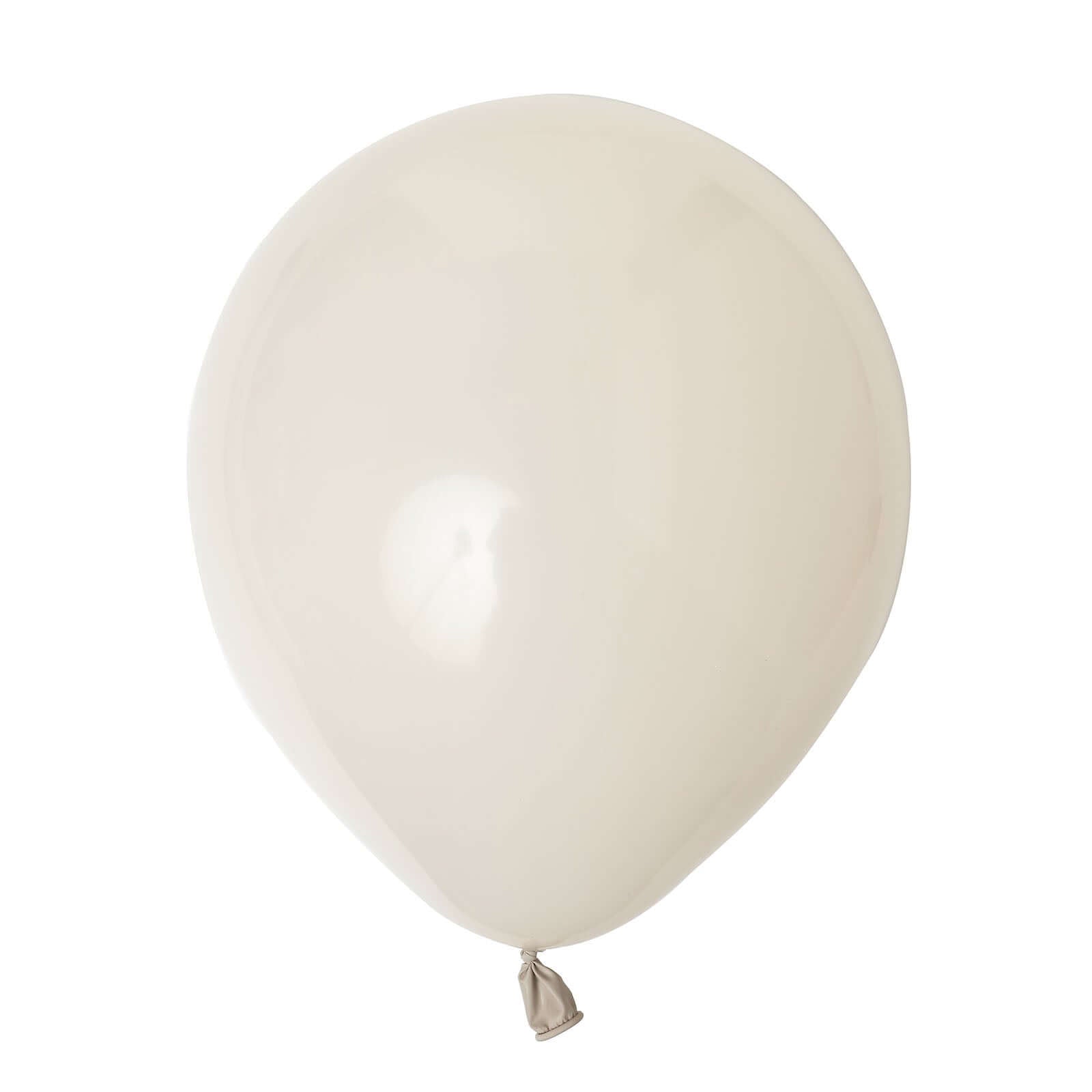 25 Pack 12" Matte Pastel Beige Helium Air Latex Party Balloons