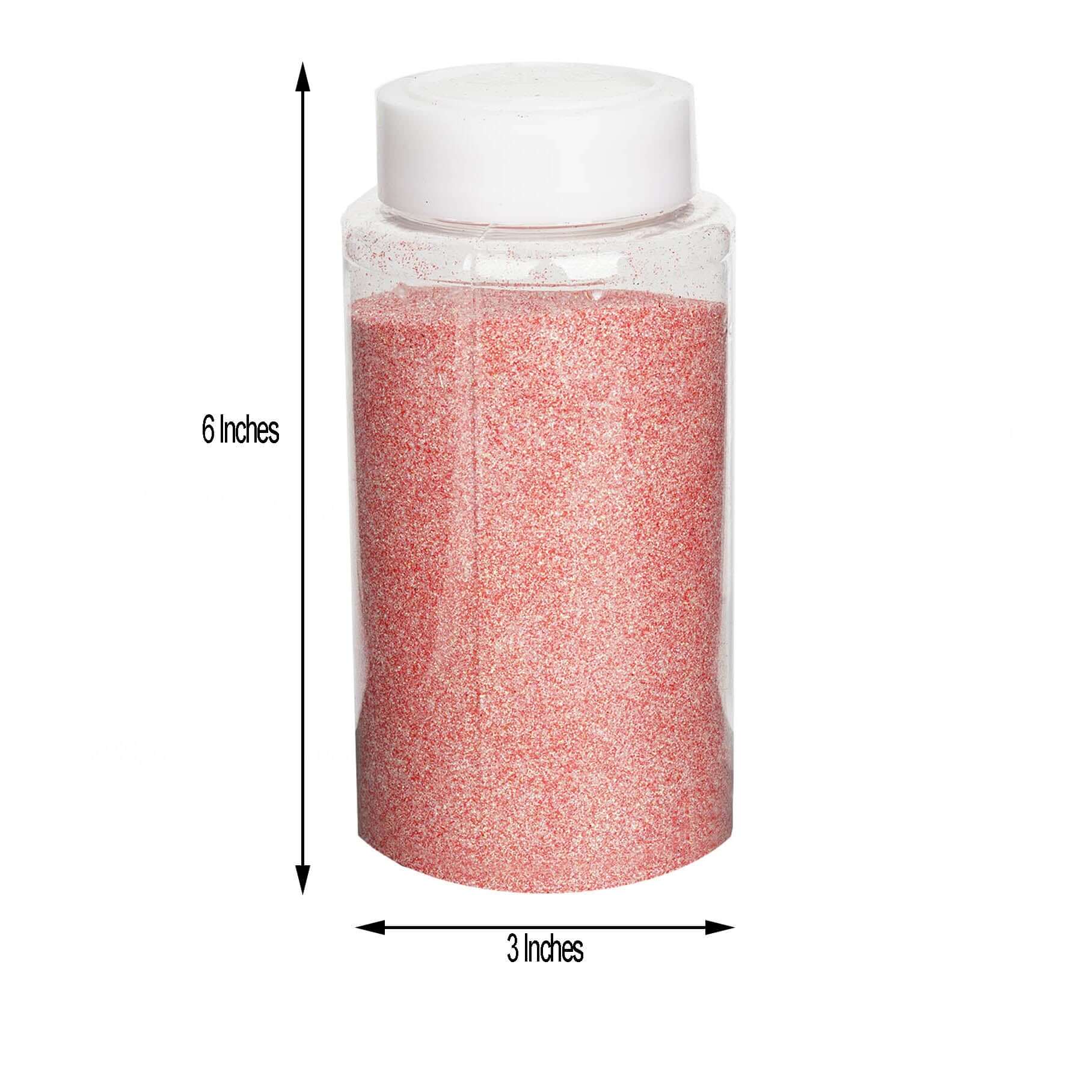 Extra Fine Glitter Bottle Coral - Nontoxic Glitter Dust Powder for Fun DIY Projects Kids' Crafts Resin Art & Festival Decor 1 lb