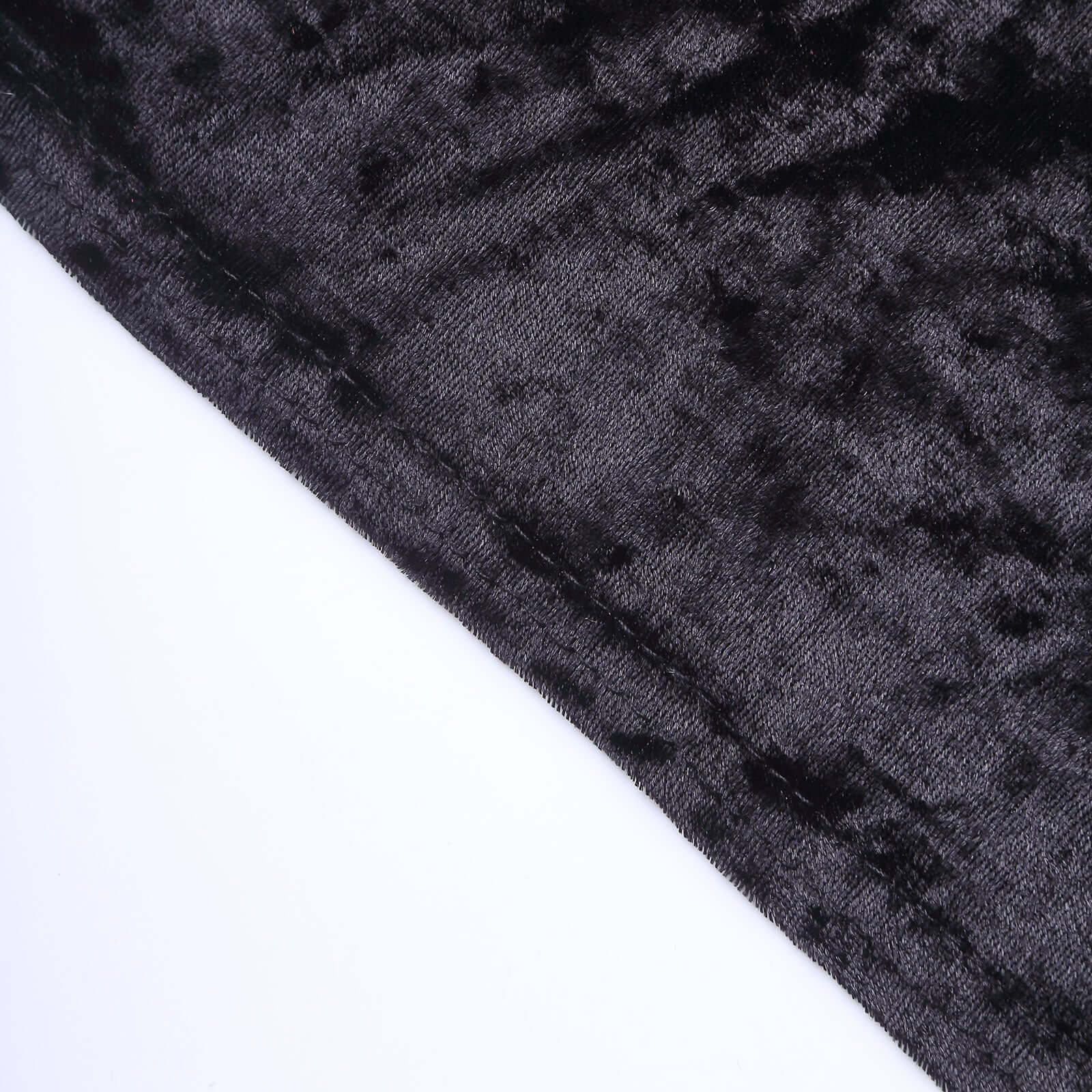 Crushed Velvet Spandex 30" Round Cocktail Table Cover Black Smooth Highboy Tablecloth