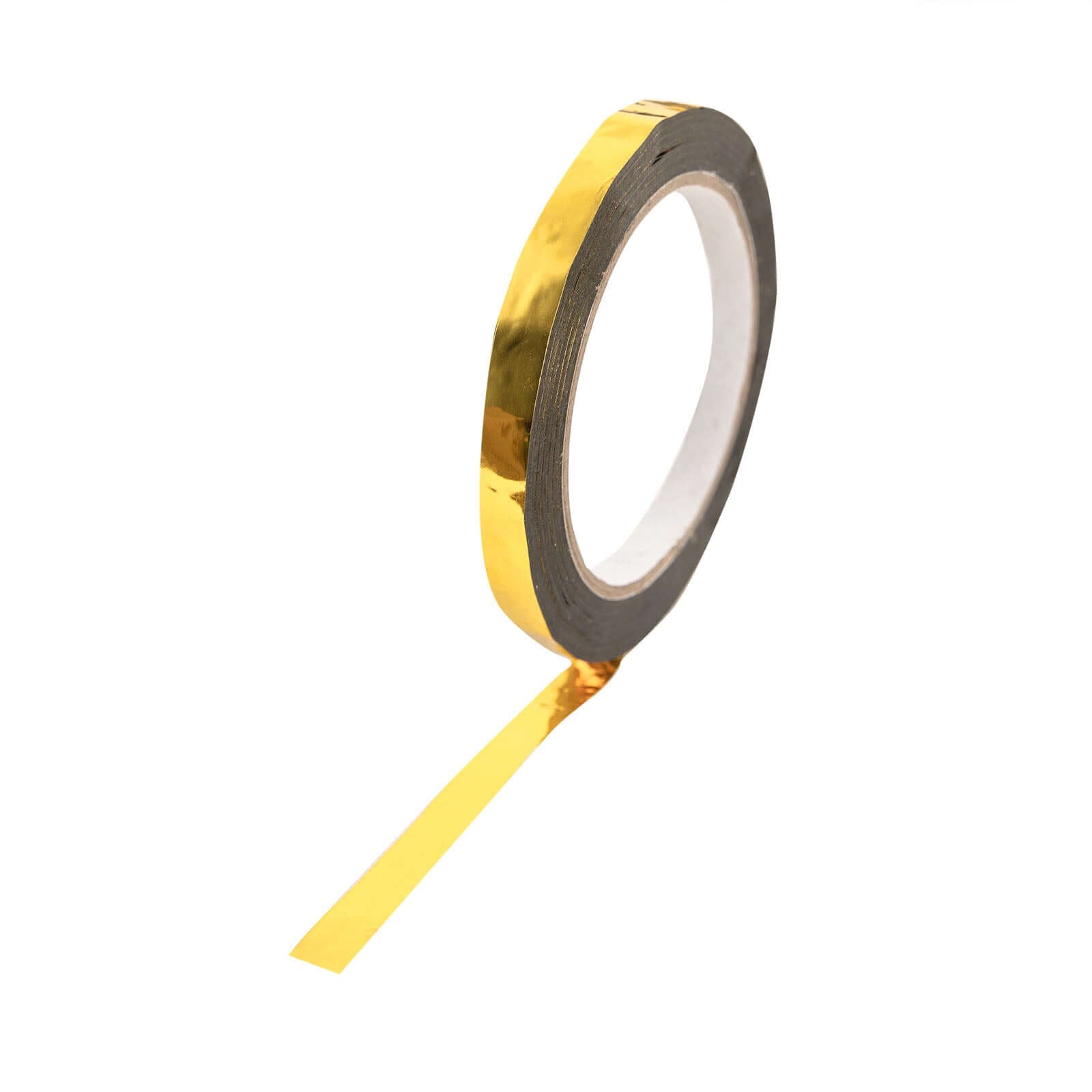 100 Yds 3/4" Gold Metallic Film Tape Adhesive, DIY Floral Wrap Craft Decor Tape - Polyester with Acrylic