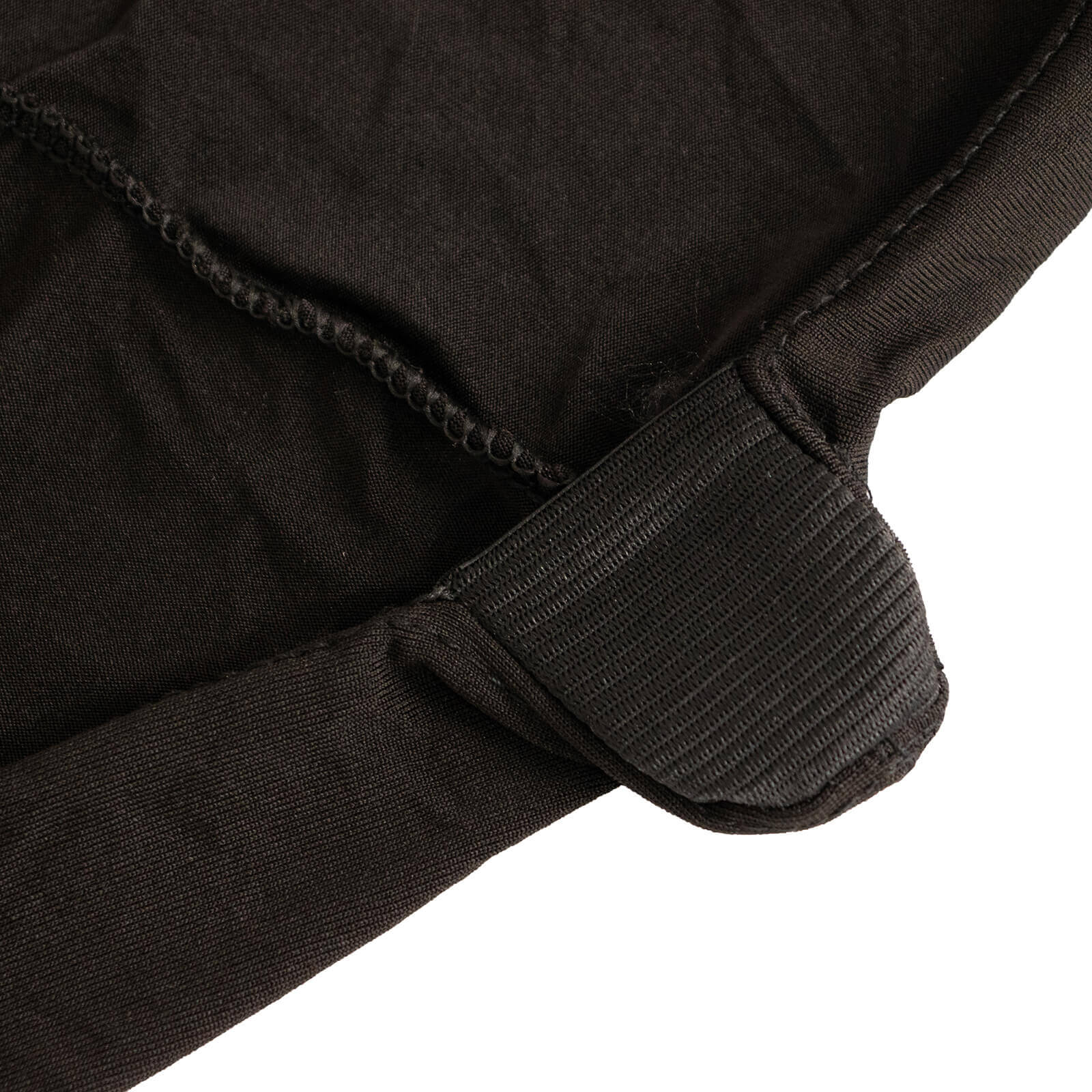 Spandex Chair Cover with Silver Rhinestone Buckled Sash Band Black - Stylish Stretch Fitted Slipcover for Banquets & Events