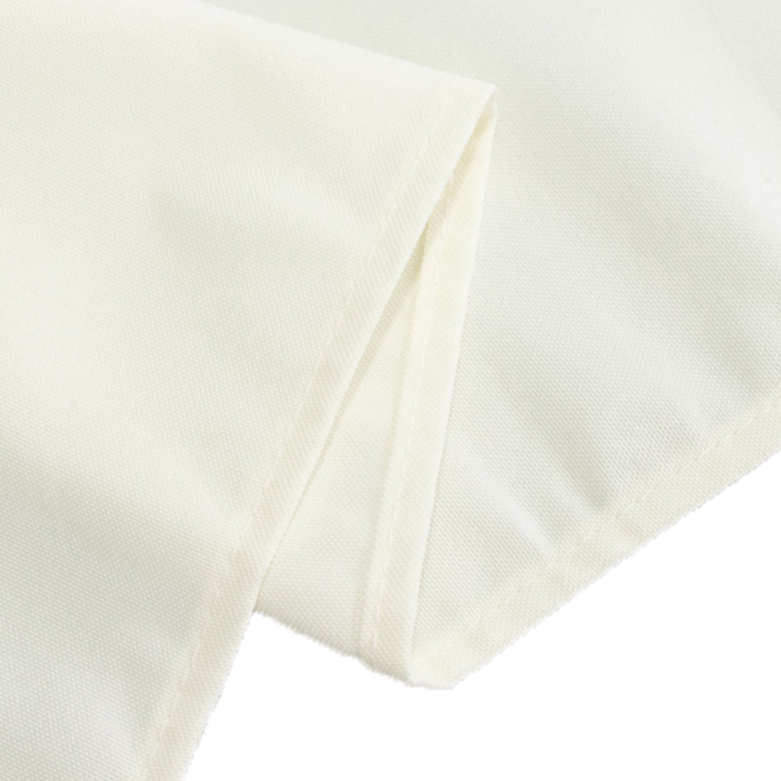 Fire Retardant Premium Polyester 60"x102" Rectangular Tablecloth Ivory - High-Performance Table Cover