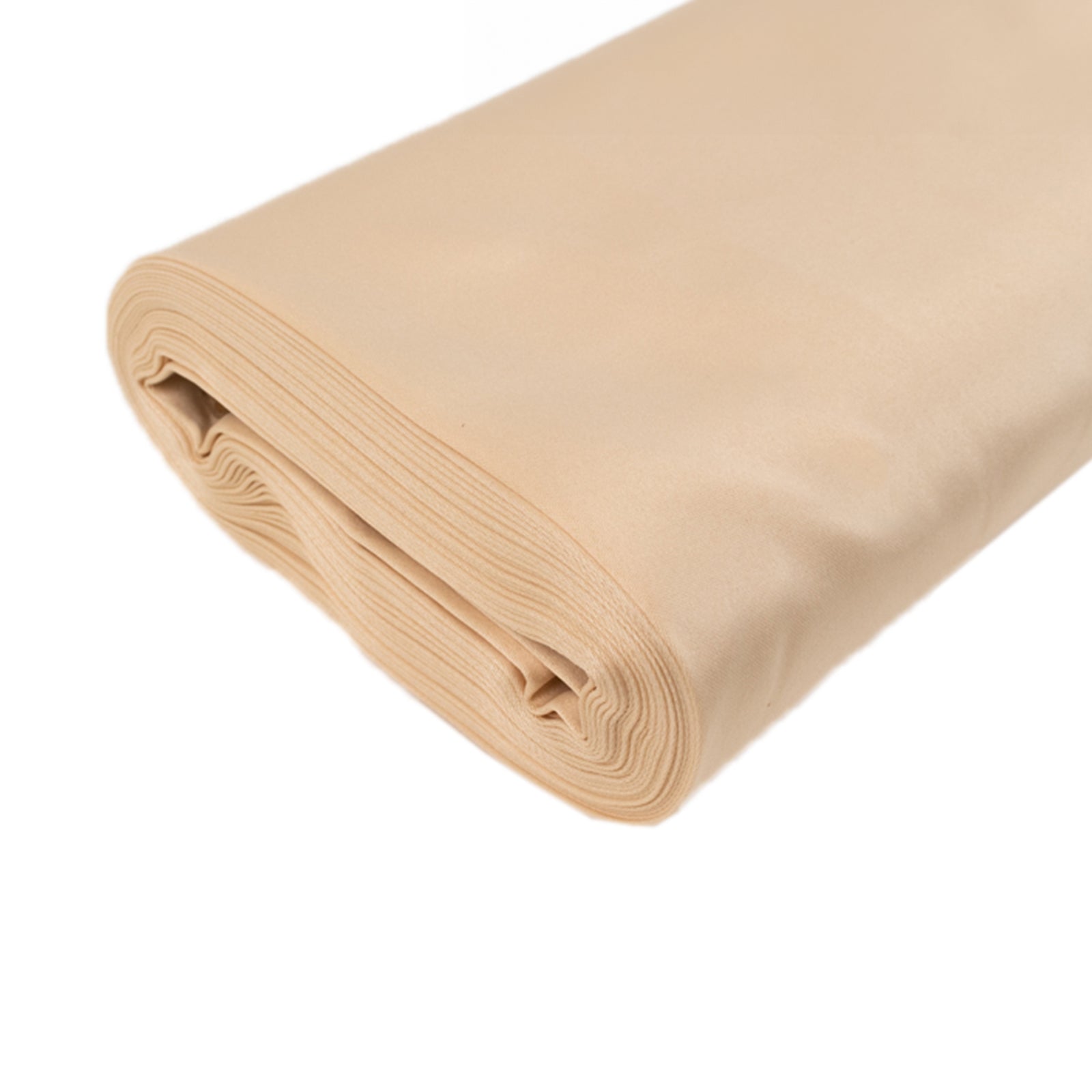 54"x10 Yards Beige Lamour Satin Fabric Bolt, Heavy Matte Satin Fabric By The Yard