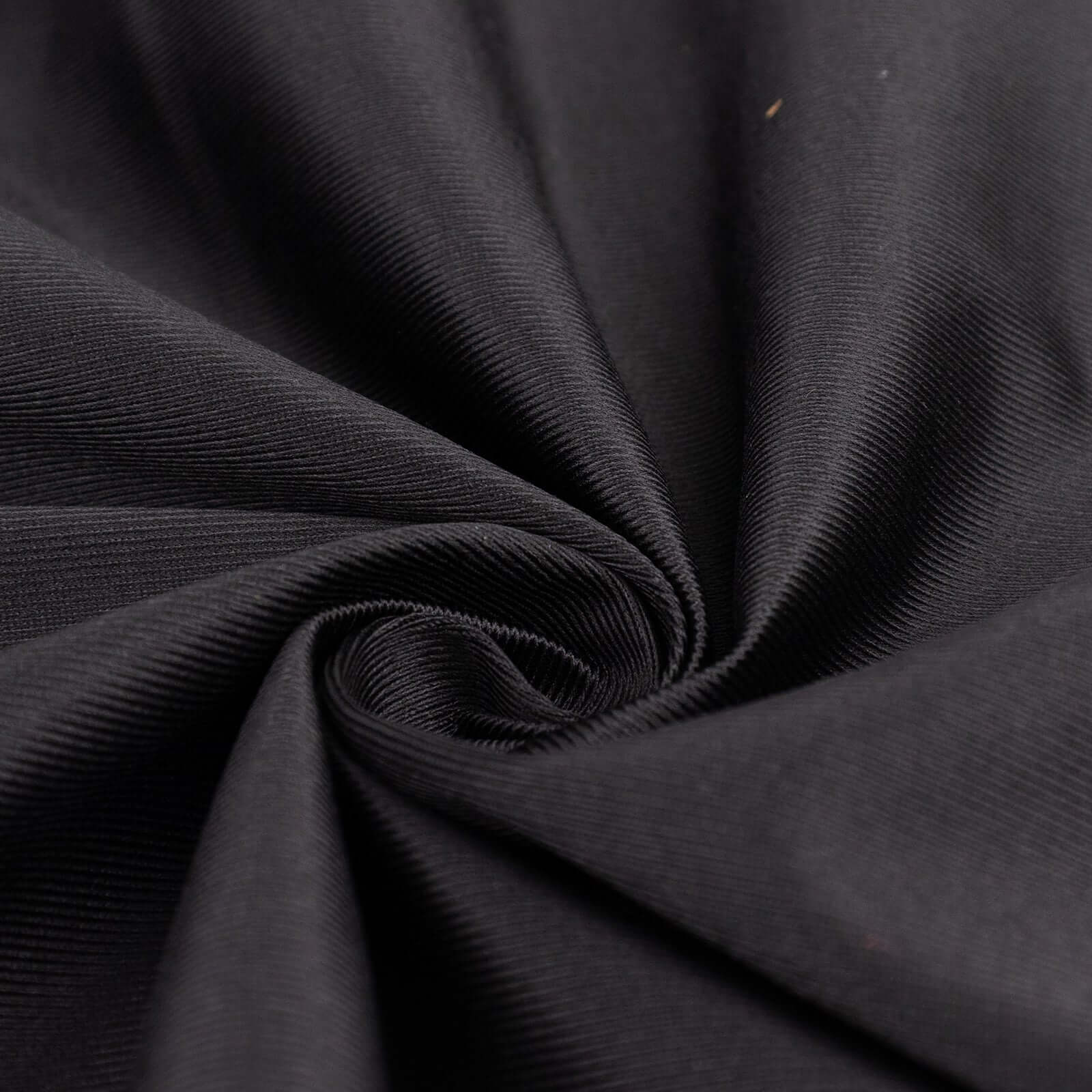 Black Scuba Polyester Fabric Roll, Wrinkle Free DIY Craft Fabric Bolt- 60"x10 Yards