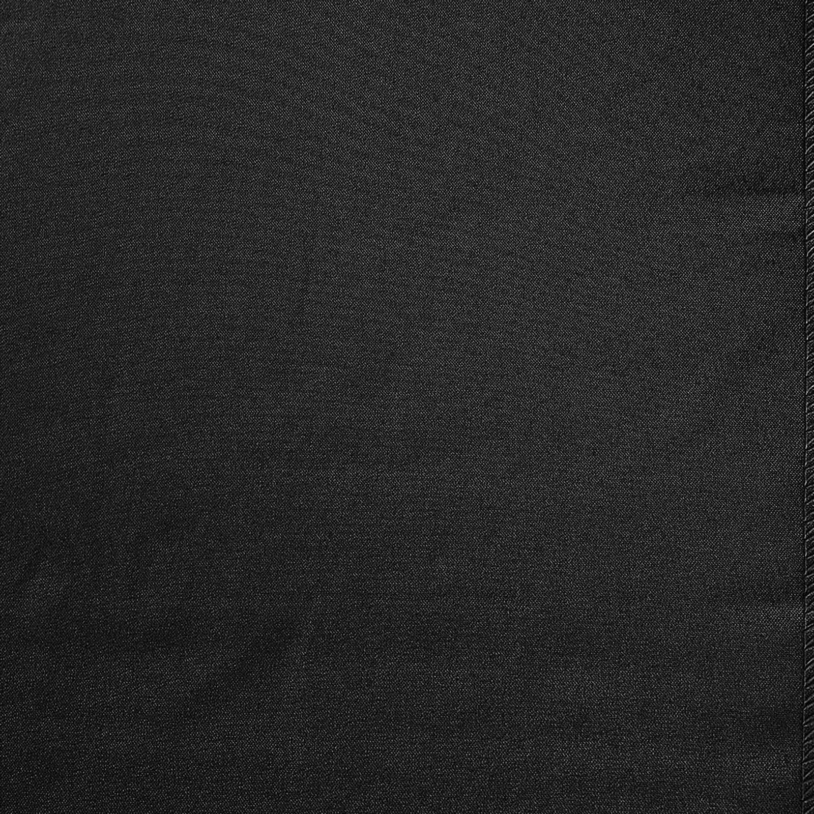 Polyester 12"x108" Table Runner Black - Durable & Wrinkle-Resistant Table Decor