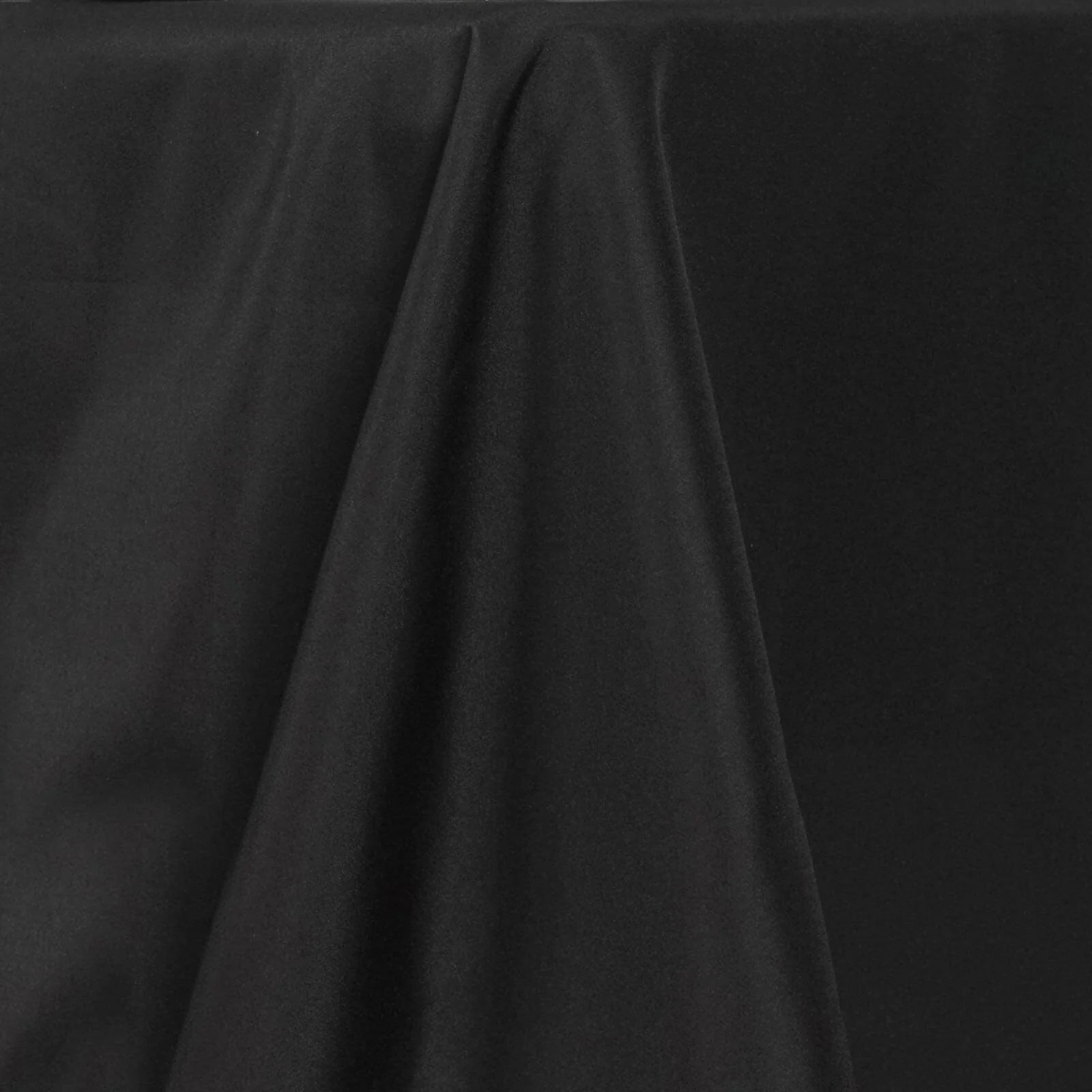 Fire Retardant Premium Polyester 60"x102" Rectangular Tablecloth Black - High-Performance Table Cover