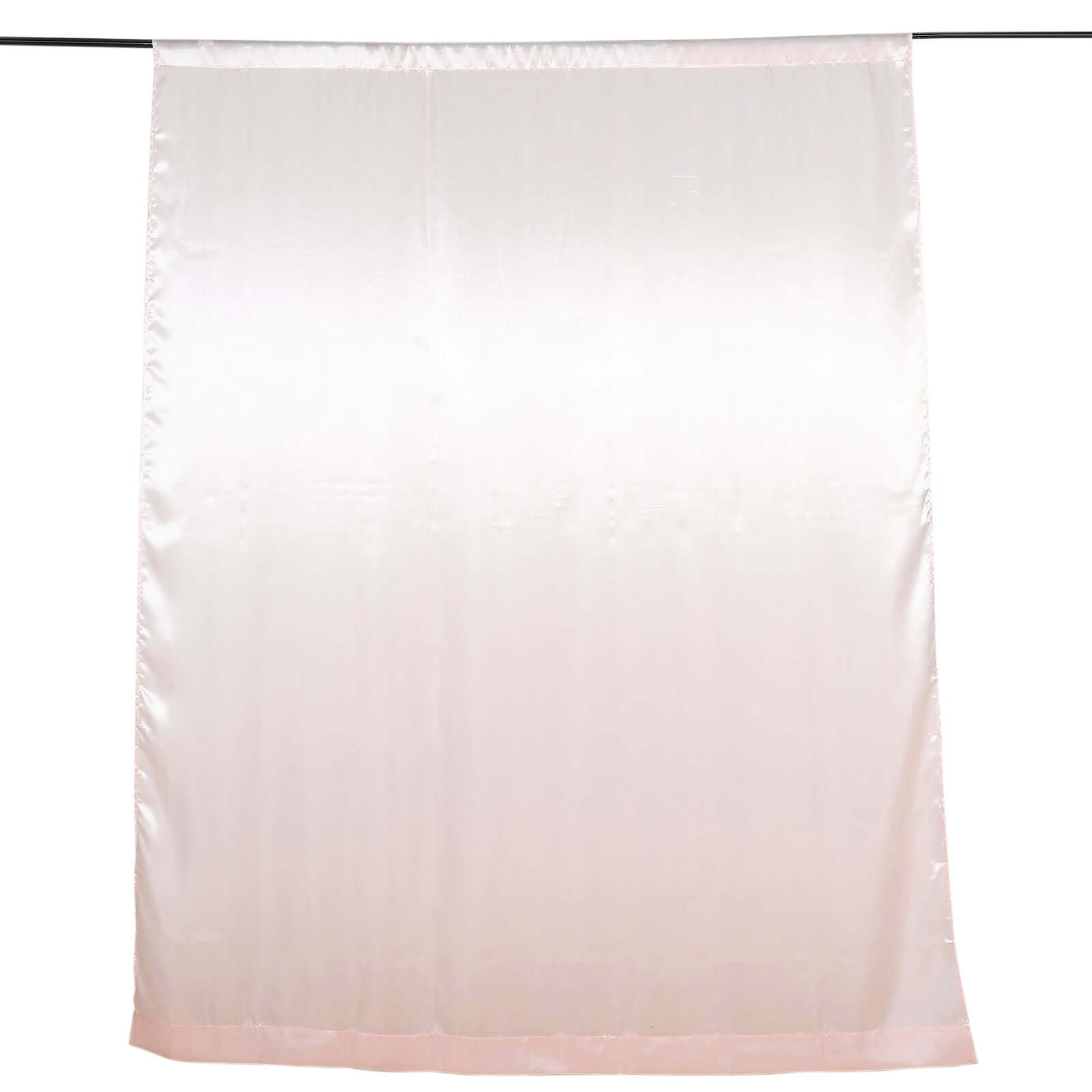 8ftx10ft Blush Satin Event Curtain Drapes, Backdrop Event Panel