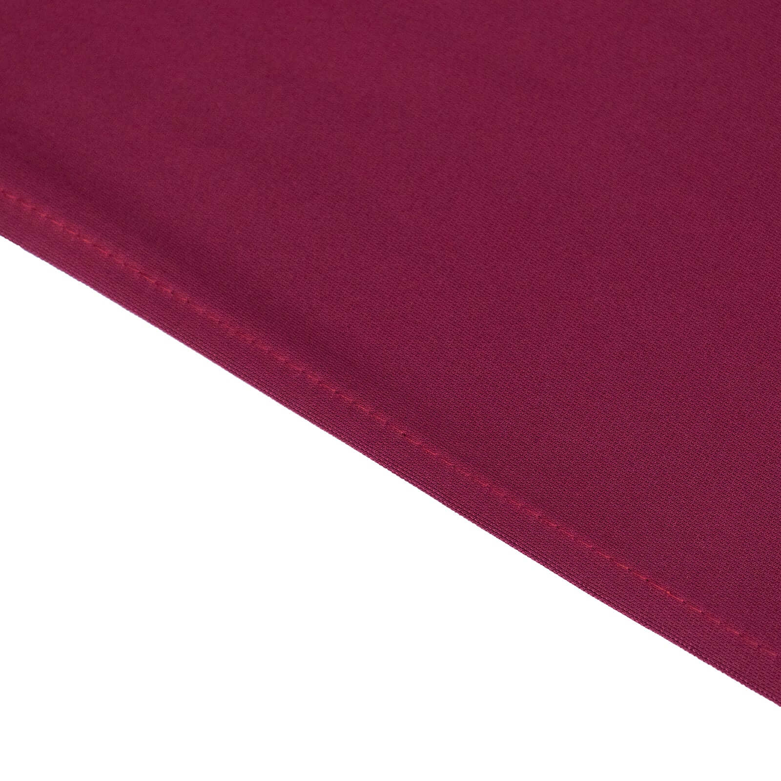 Scuba Rectangular 60"x102" Tablecloth Burgundy - Wrinkle Free & Stain Resistant Table Cover