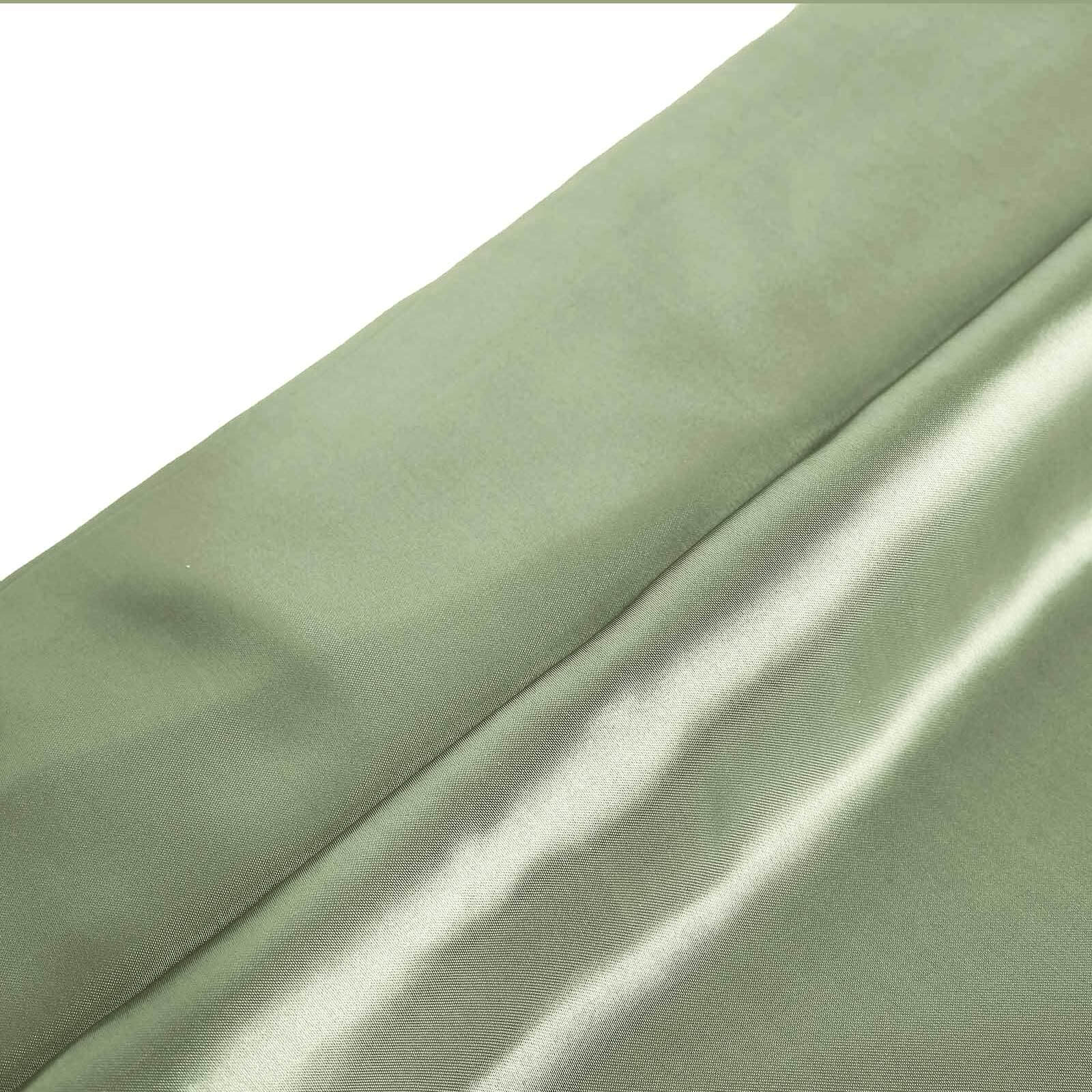 10 Yards x 54" Dusty Sage Green Satin Fabric Bolt