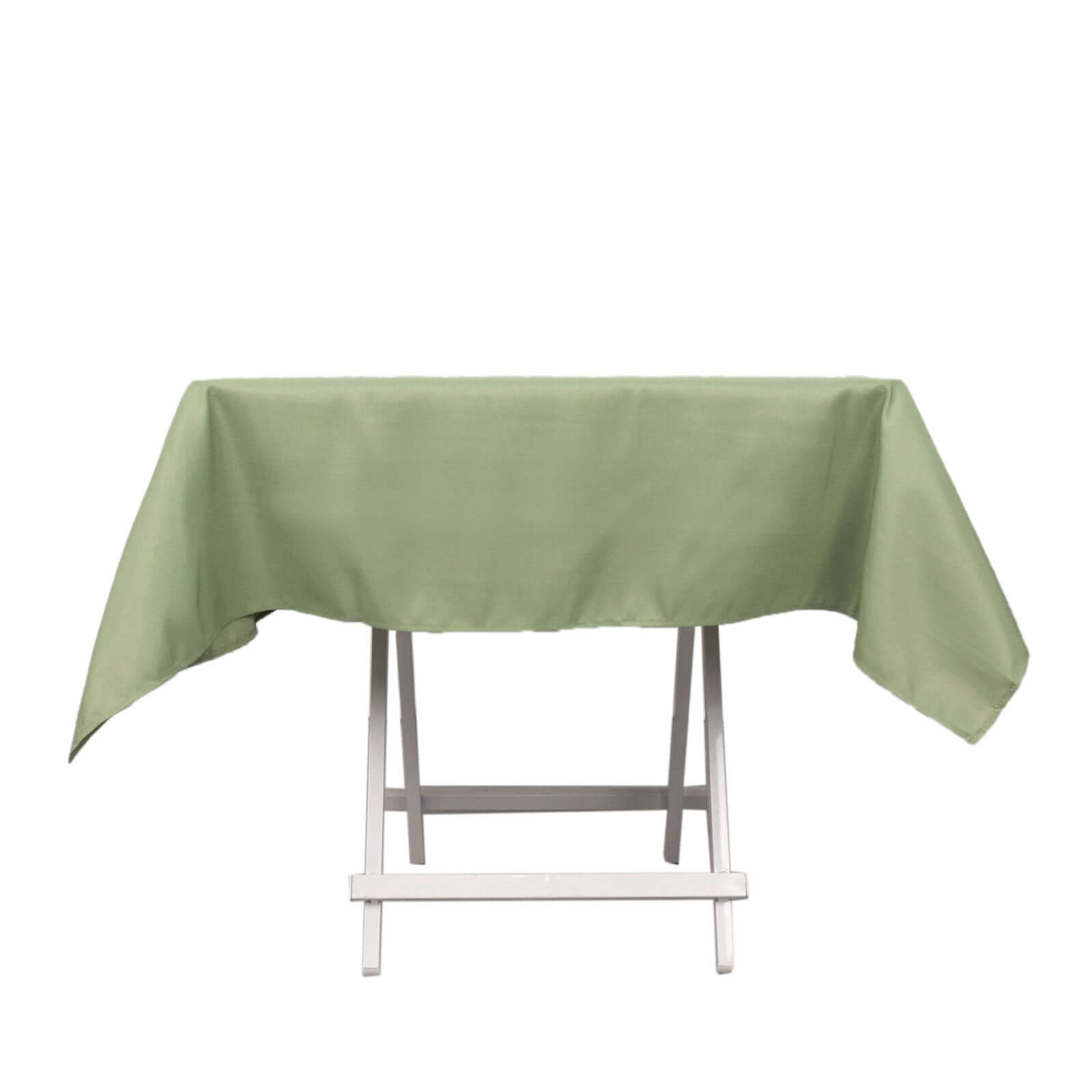 Premium Polyester 54"x54" Square Tablecloth Dusty Sage Green - 220GSM Stain and Wrinkle-Resistant Table Cover