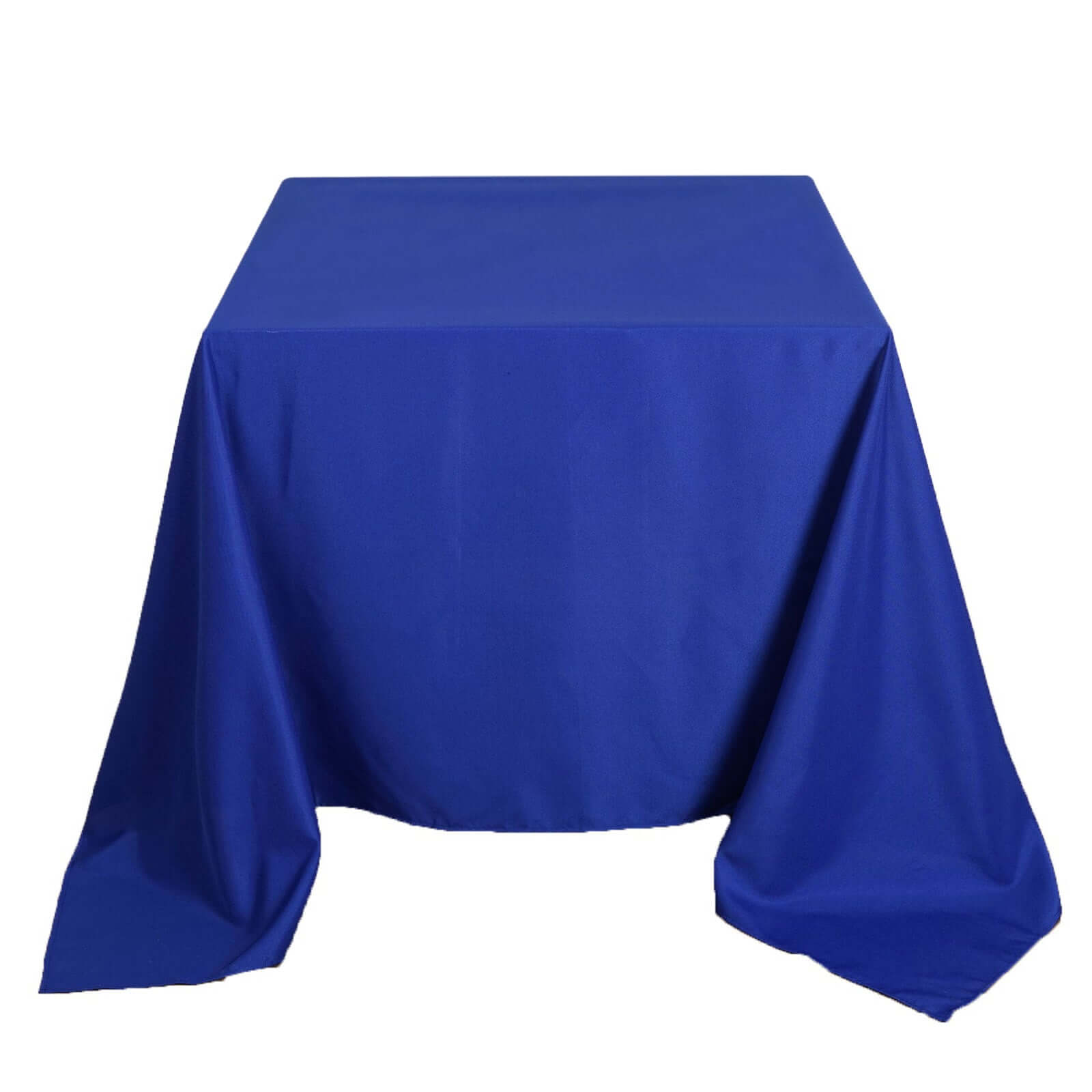 Polyester Square 90"x90" Tablecloth Royal Blue - Wrinkle-Resistant & Durable Table Cover