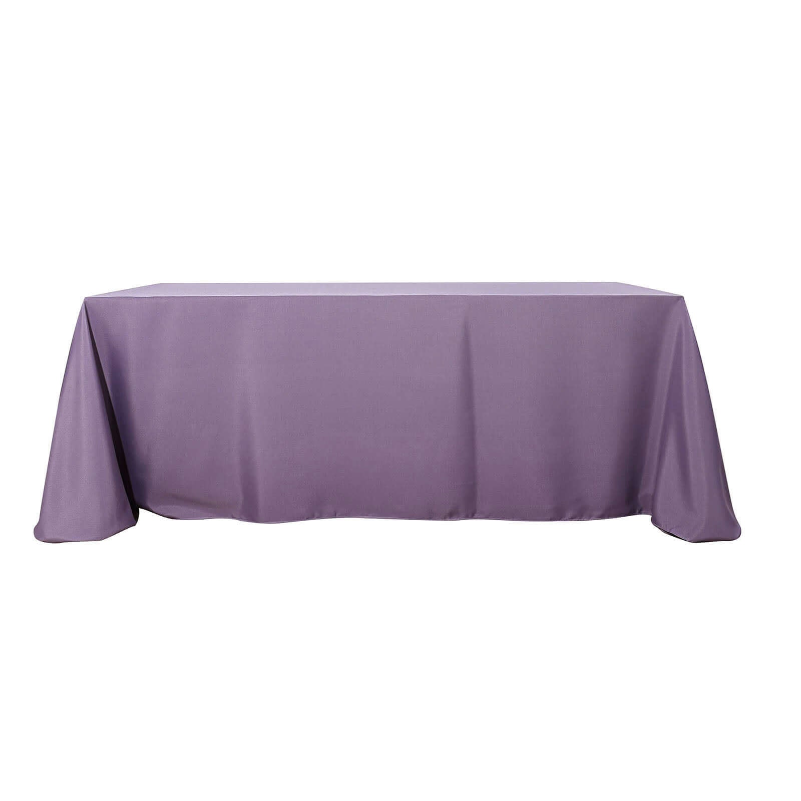 Polyester 90"x156" Rectangle Tablecloth Violet Amethyst - Seamless Wrinkle-Resistant Table Cover