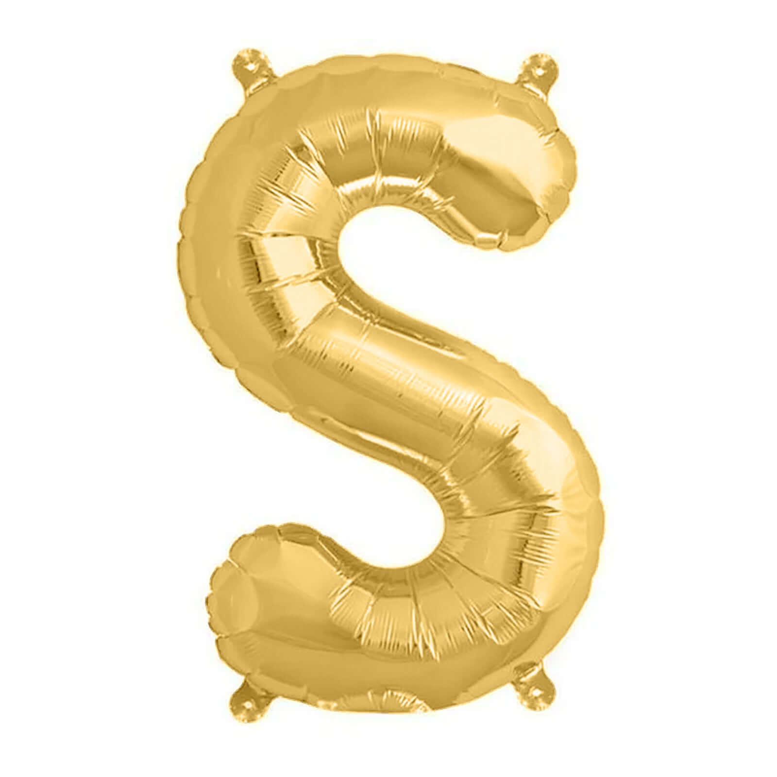 13" Matte Gold Letter and Number Balloons, Mylar Foil Balloons
