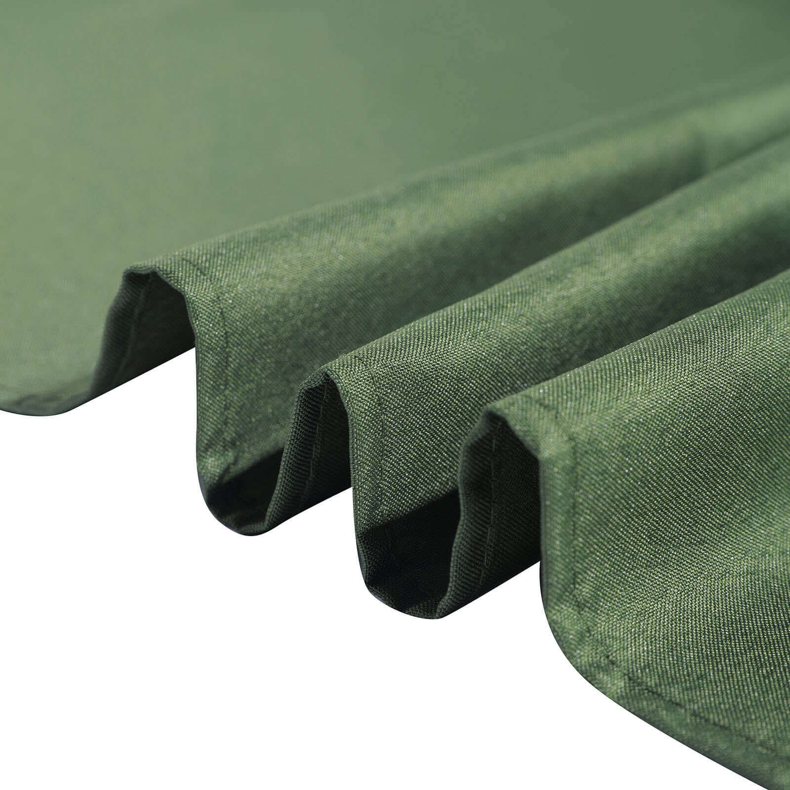Polyester 70"x70" Table Overlay Square Tablecloth Olive Green - Wrinkle-Resistant & Durable Table Cover