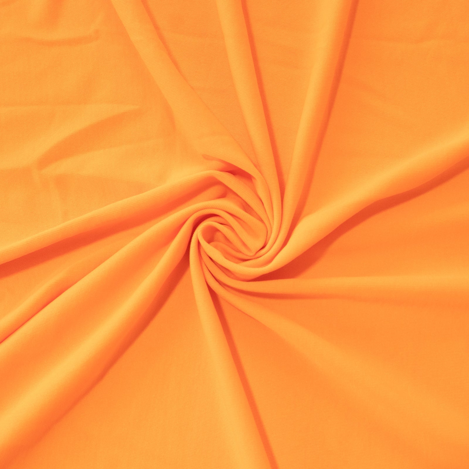 Glow Neon Orange Fitted Spandex Tablecloth – 6ft Rectangle, Wrinkle-Free Cover
