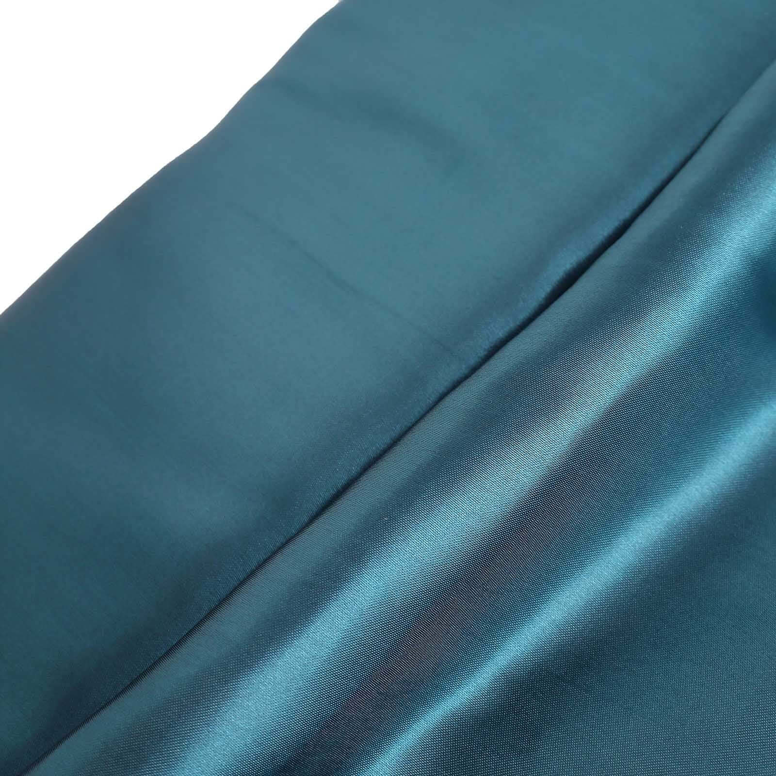10 Yards x 54" Peacock Teal Satin Fabric Bolt