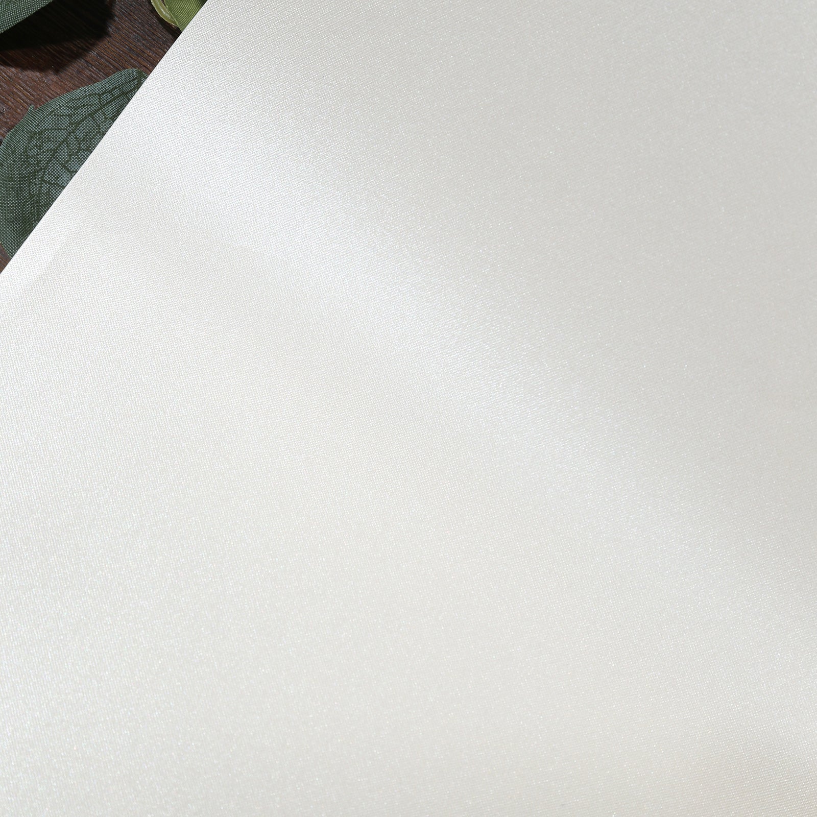 50 Pack 13" Round Disposable Paper Placemats – Pearl White Cardboard Dining Table Mats, 120 GSM