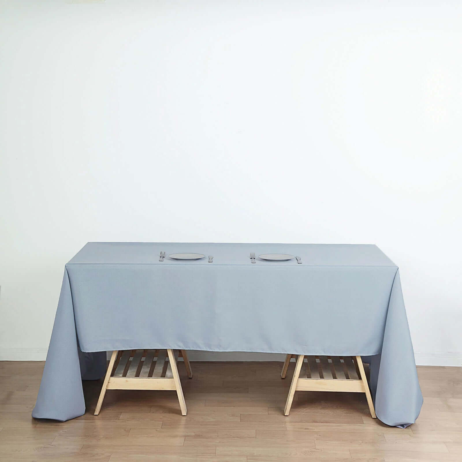 Polyester 60"x126" Rectangle Tablecloth Dusty Blue - Wrinkle-Resistant Table Cover
