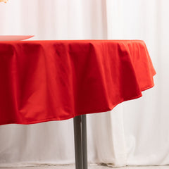 Scuba Round 70" Tablecloth Red - Wrinkle Free & Stain Resistant Table Cover