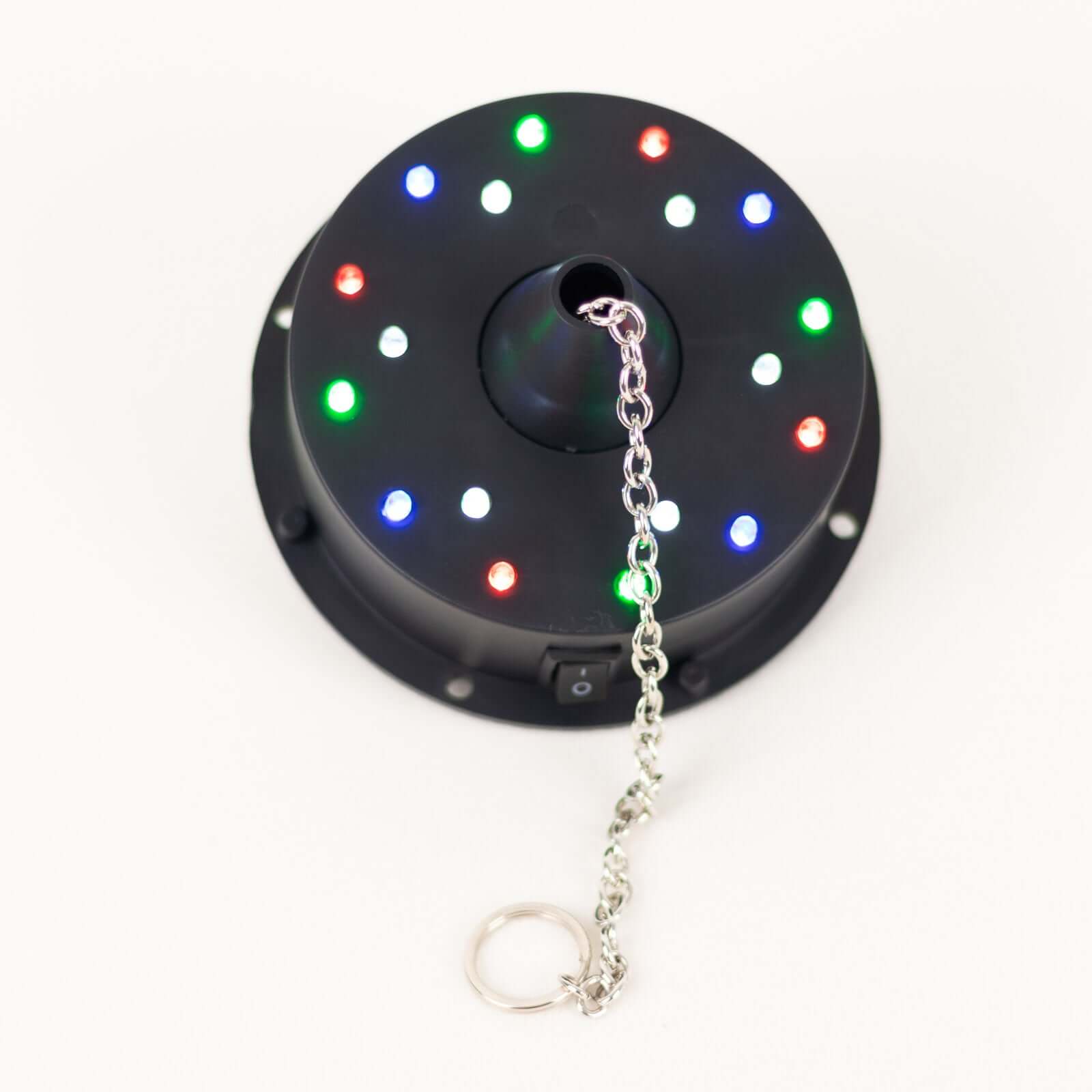 18 LED Light Rotating Heavy Duty Motor For Hanging Mirror Disco Ball, 5 RPM Battery Operated Motor With 8" Hanging Chain