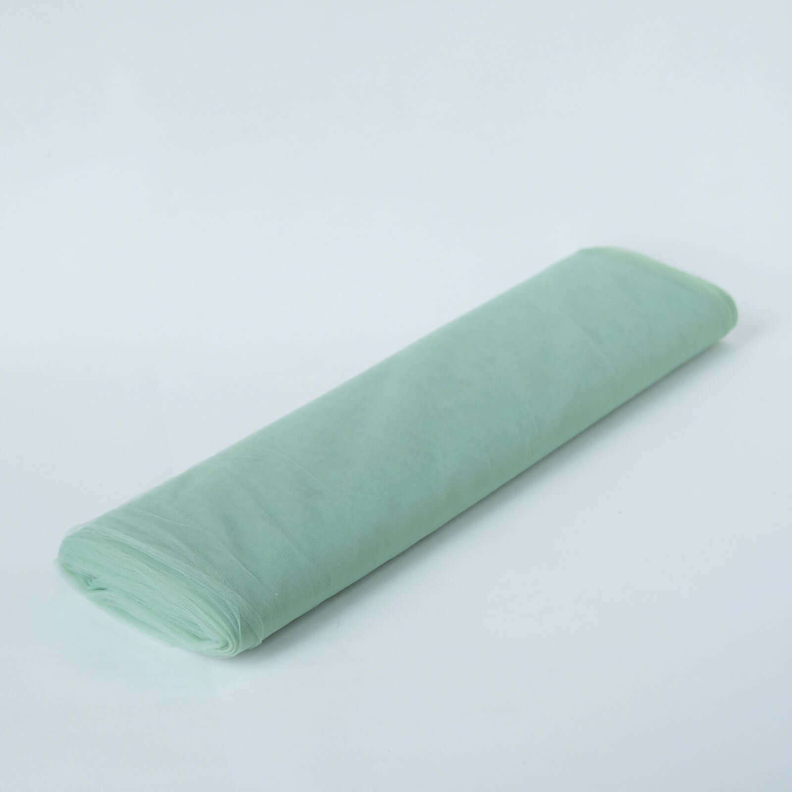 54"x40 Yards Sage Green Tulle Fabric Bolt, DIY Crafts Sheer Fabric Roll