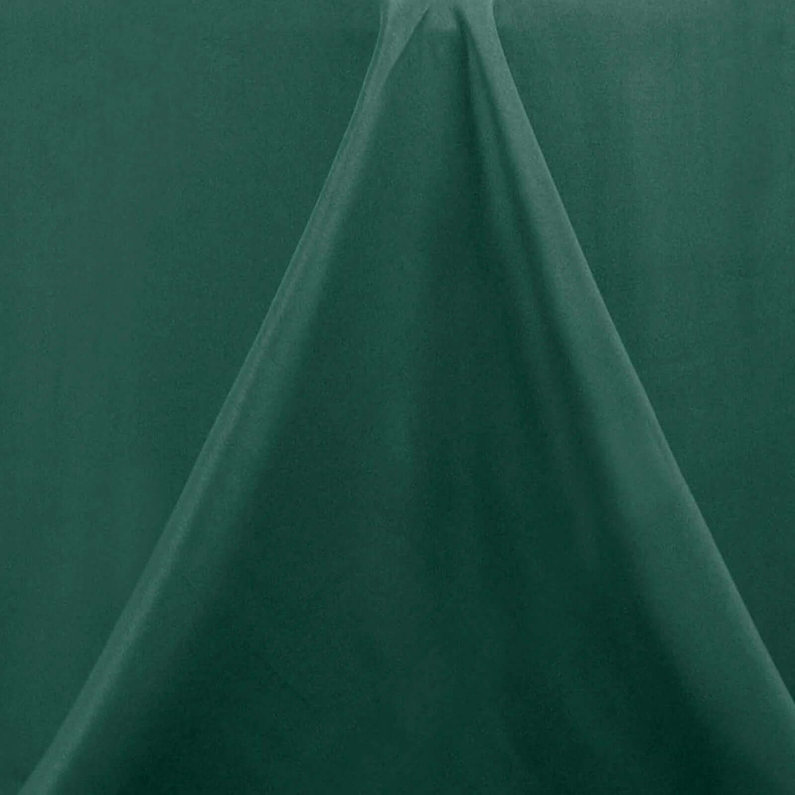 Premium Polyester 90" Round Tablecloth Hunter Emerald Green - Stain and Wrinkle-Resistant Design with 220GSM Thickness Table Cover