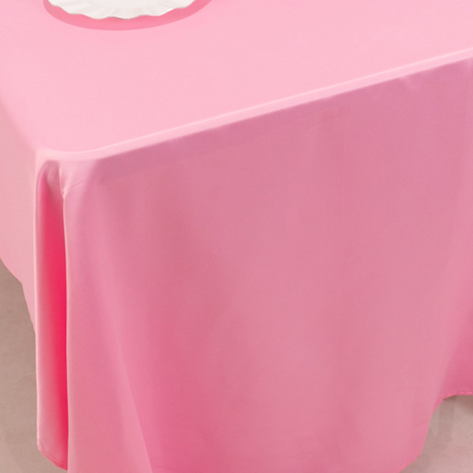 Lamour Satin 60"x126" Rectangle Tablecloth Pink - Soft & Silk-Like Table Cover