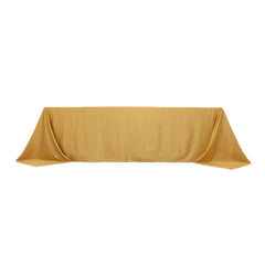 Lamour Satin 90"x156" Rectangle Tablecloth Champagne - Luxurious, Soft Seamless Table Cover