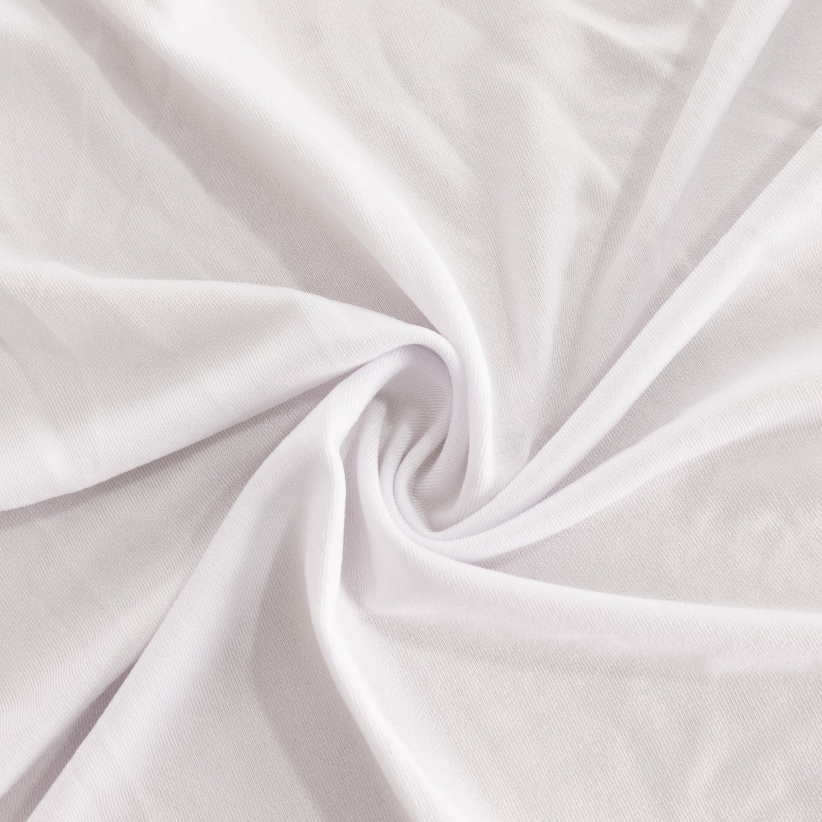 Spandex 36" Round Cocktail Table Cover White - Easy to Maintain Stretch Fitted Highboy Tablecloth for Events