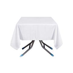 Polyester Square 70"x70" Tablecloth White - Wrinkle-Resistant & Durable Table Cover for Events